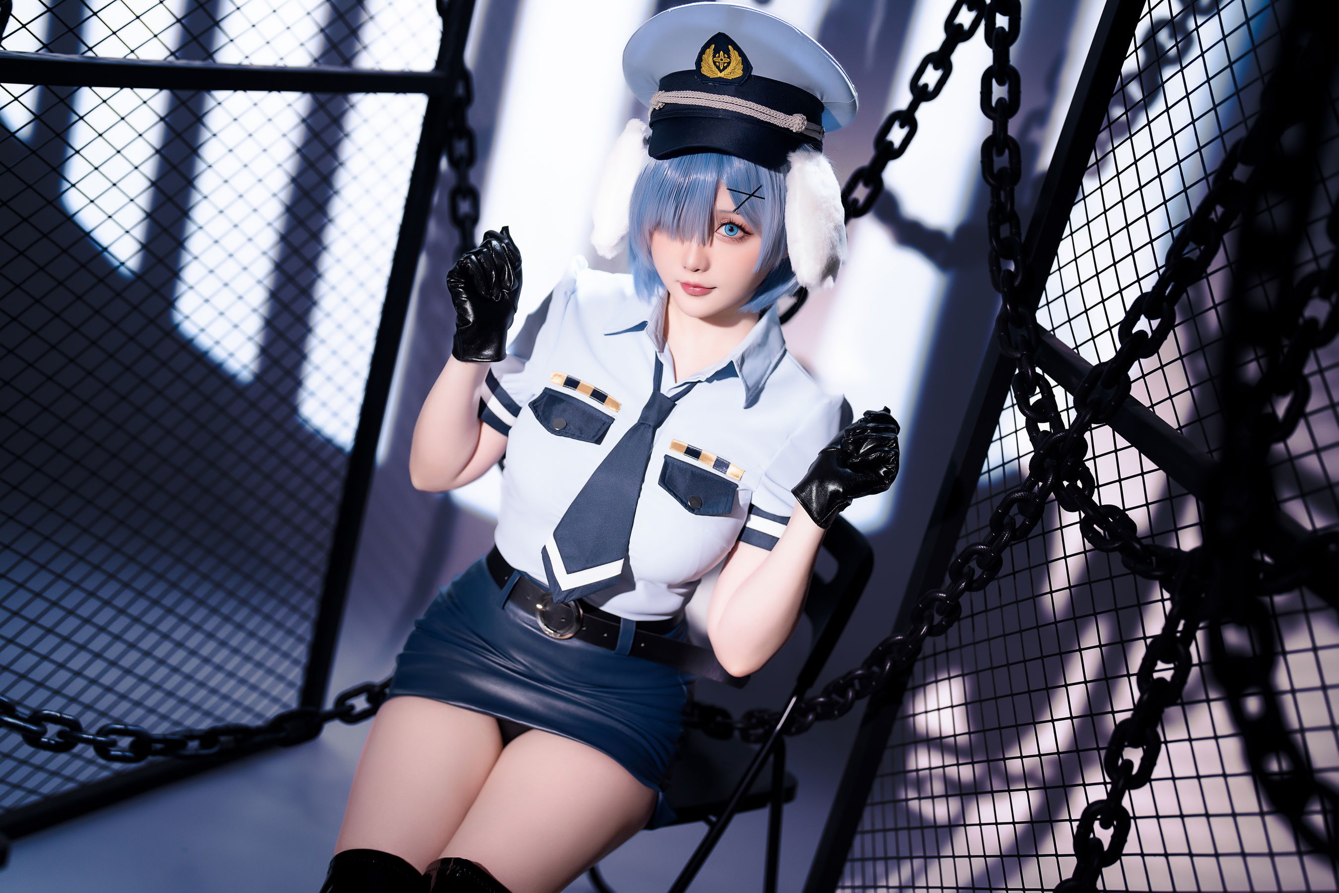 Coser小姐姐 星之迟迟 - RE0 蕾姆 狗耳警官  第4张