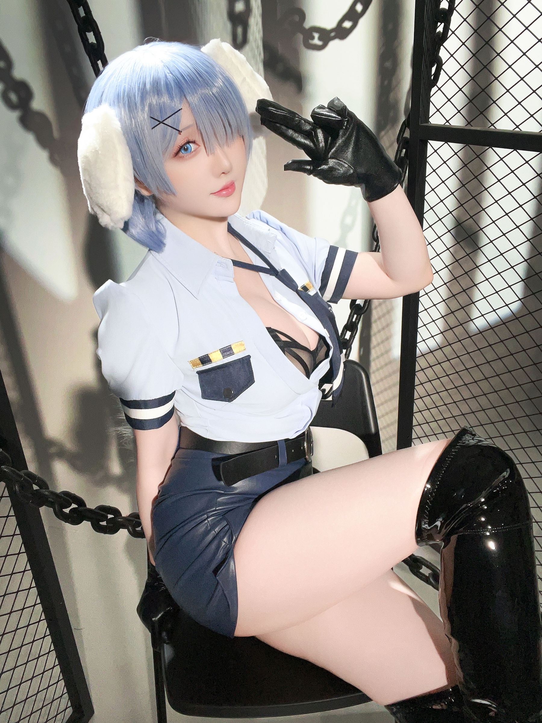 Coser小姐姐 星之迟迟 - RE0 蕾姆 狗耳警官  第25张