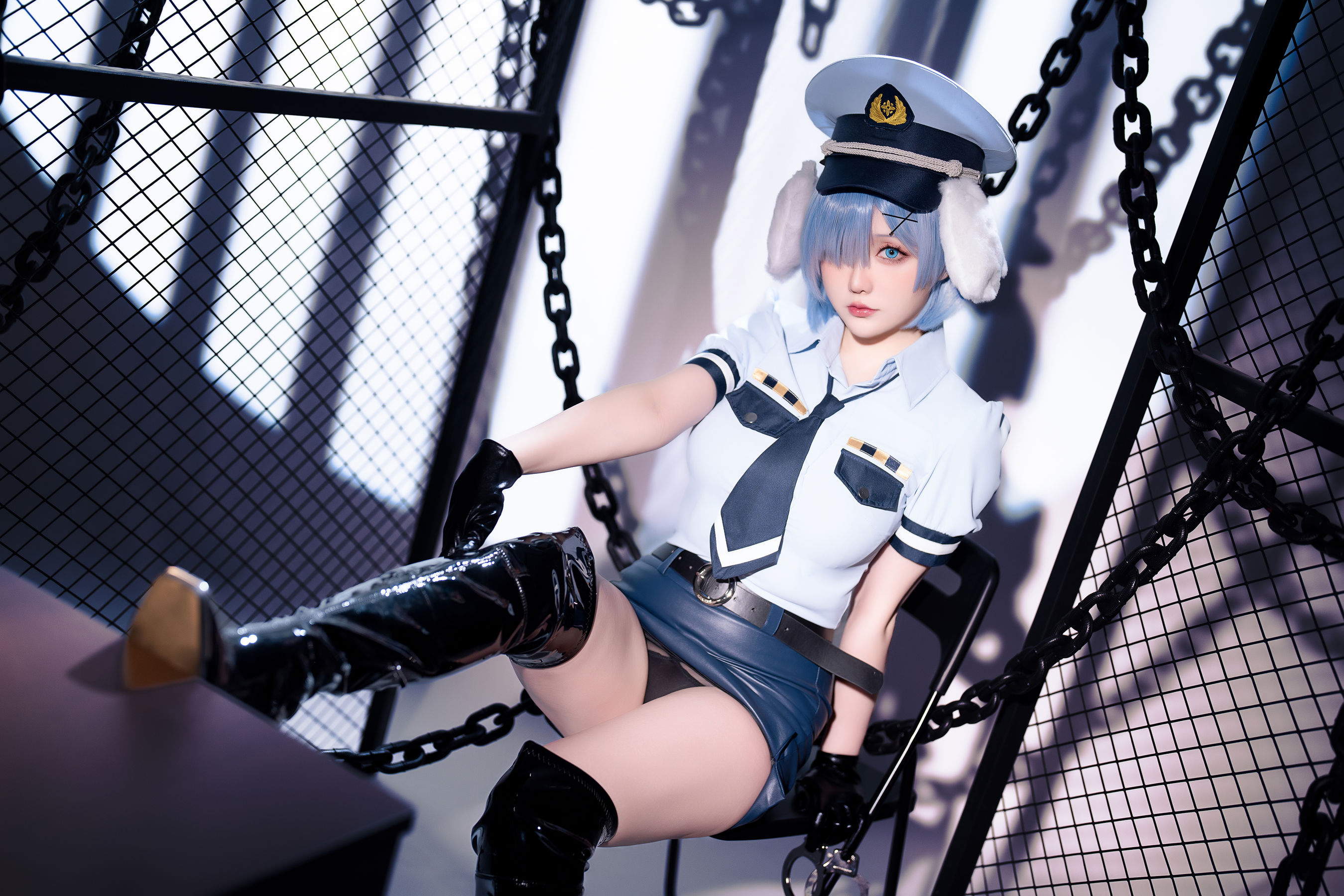 Coser小姐姐 星之迟迟 - RE0 蕾姆 狗耳警官  第3张