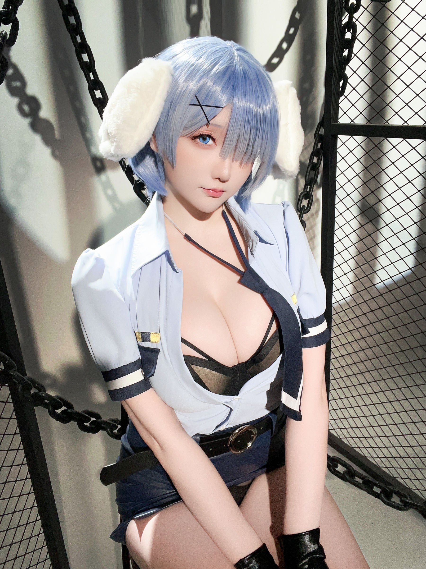 Coser小姐姐 星之迟迟 - RE0 蕾姆 狗耳警官  第24张