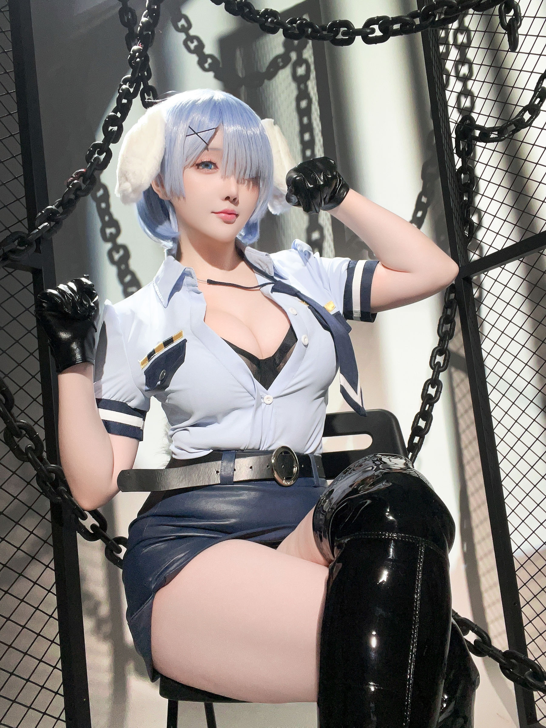 Coser小姐姐 星之迟迟 - RE0 蕾姆 狗耳警官  第24张