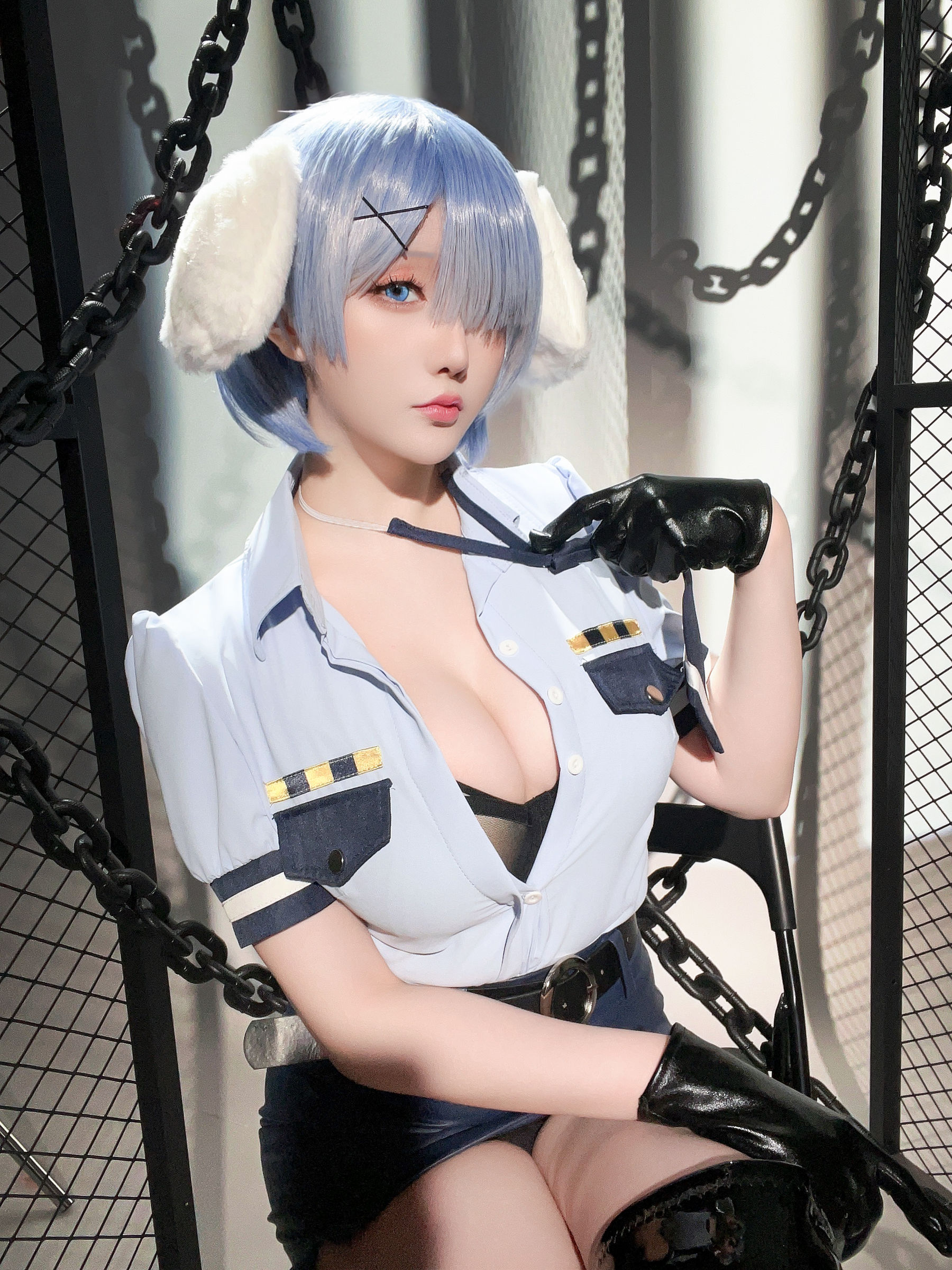 Coser小姐姐 星之迟迟 - RE0 蕾姆 狗耳警官  第24张
