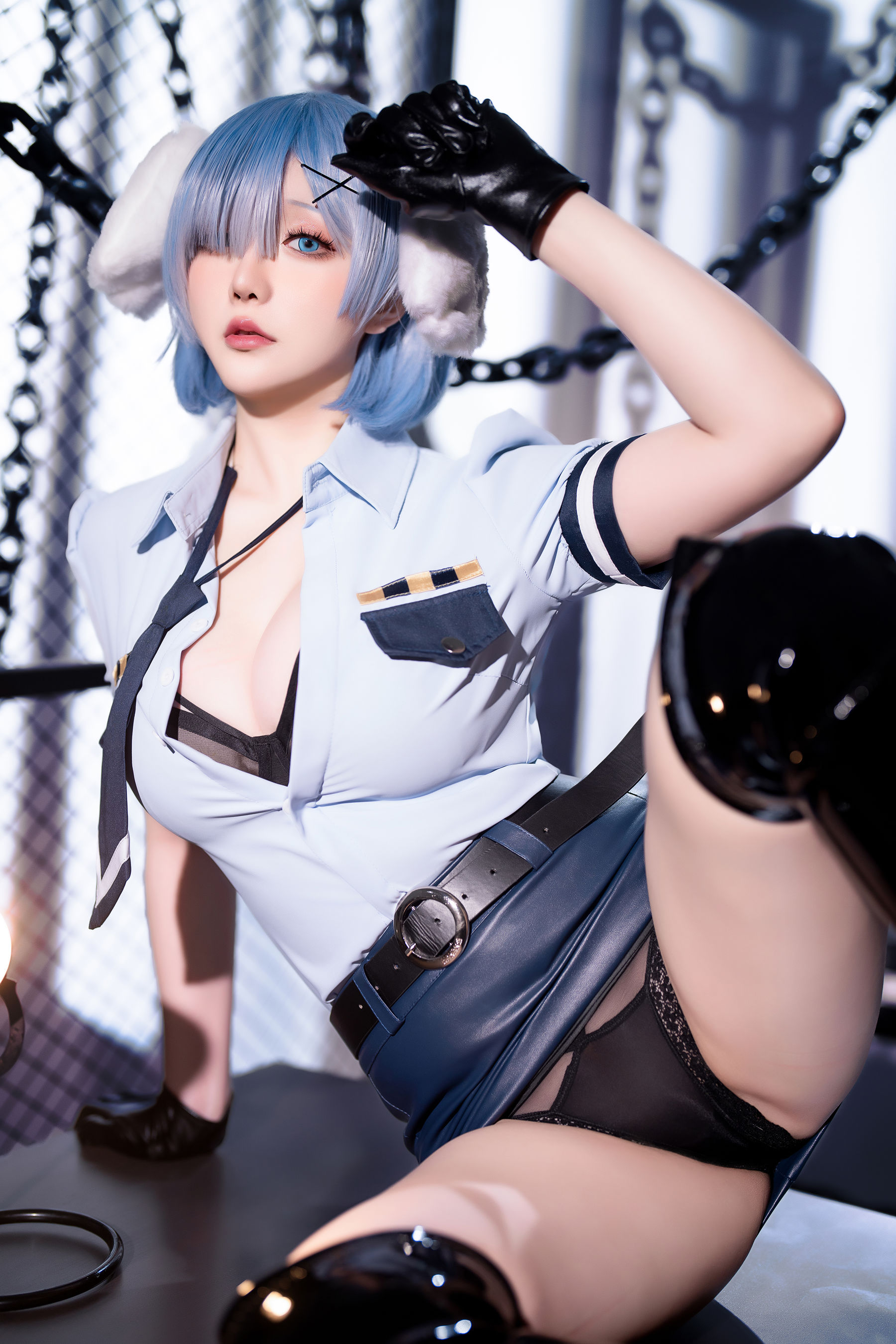 Coser小姐姐 星之迟迟 - RE0 蕾姆 狗耳警官  第11张
