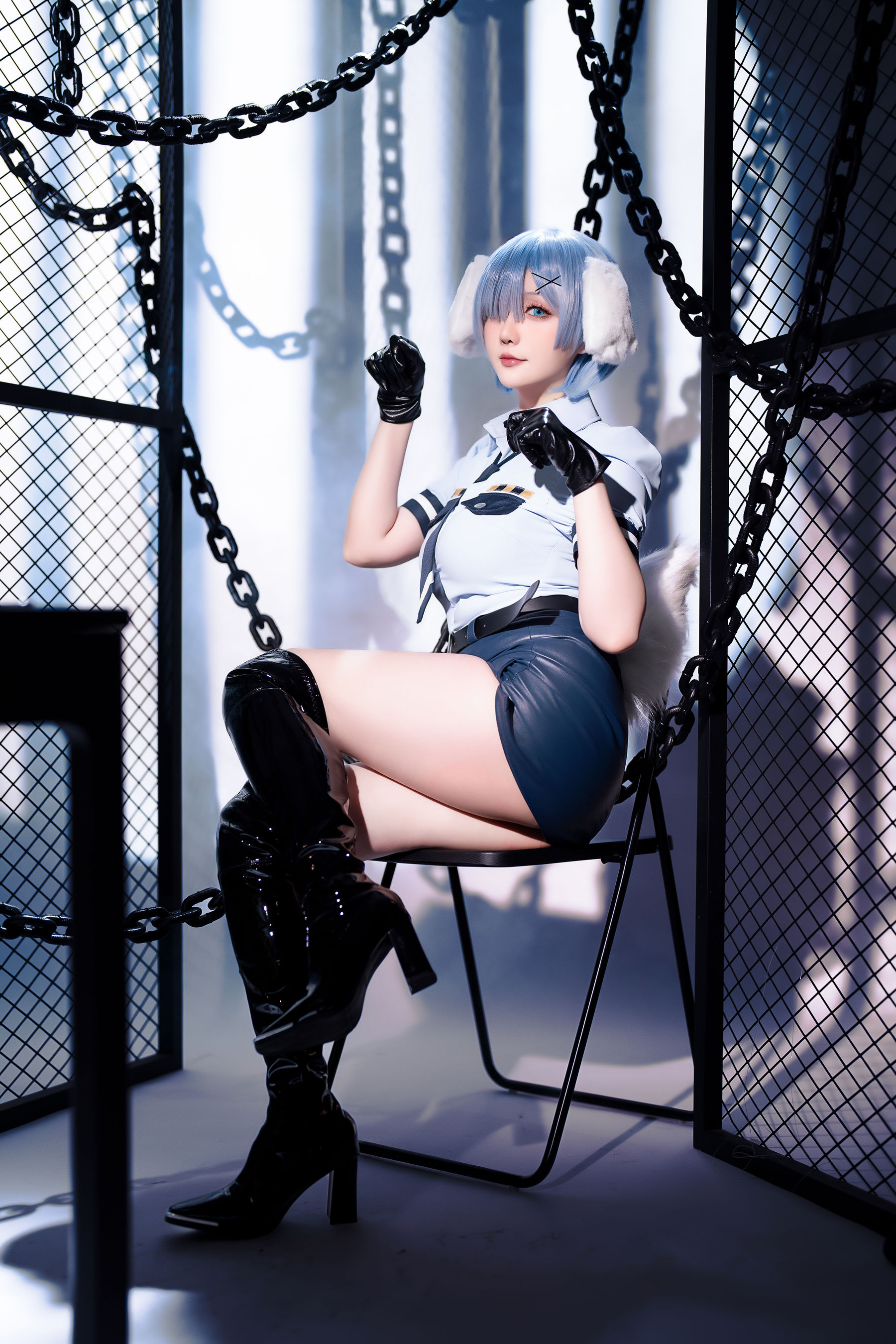 Coser小姐姐 星之迟迟 - RE0 蕾姆 狗耳警官  第6张