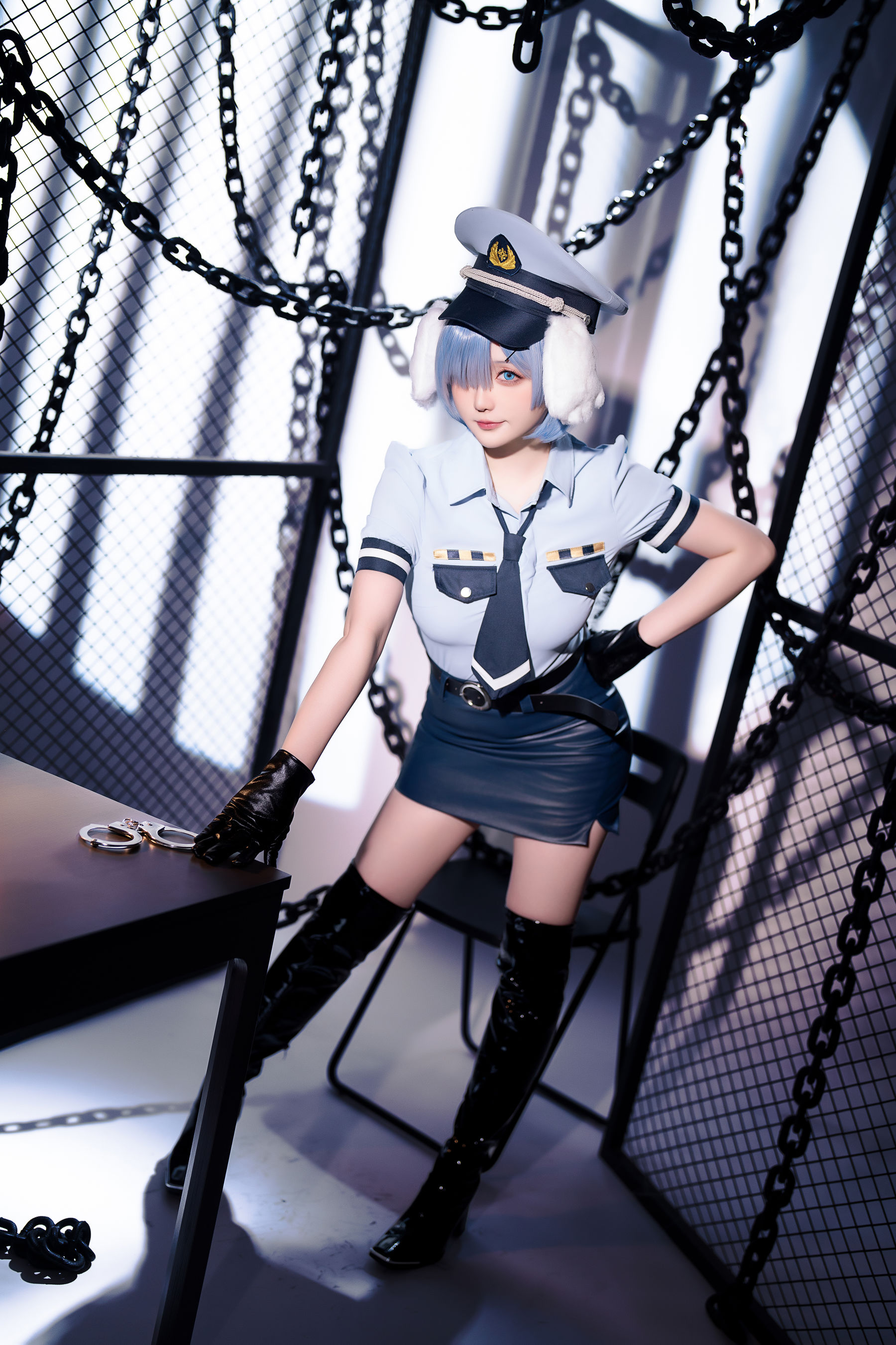 Coser小姐姐 星之迟迟 - RE0 蕾姆 狗耳警官  第7张
