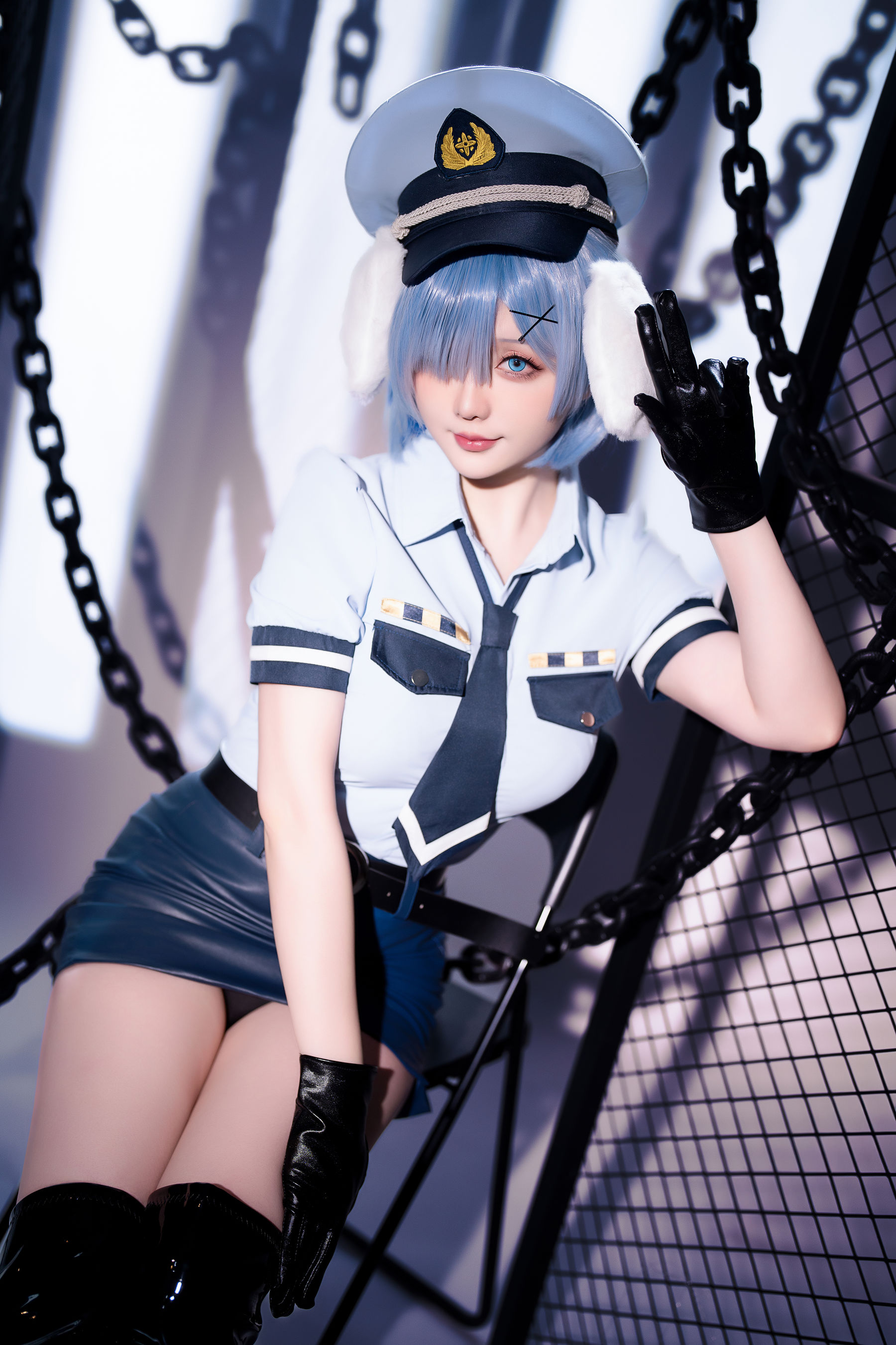 Coser小姐姐 星之迟迟 - RE0 蕾姆 狗耳警官  第4张