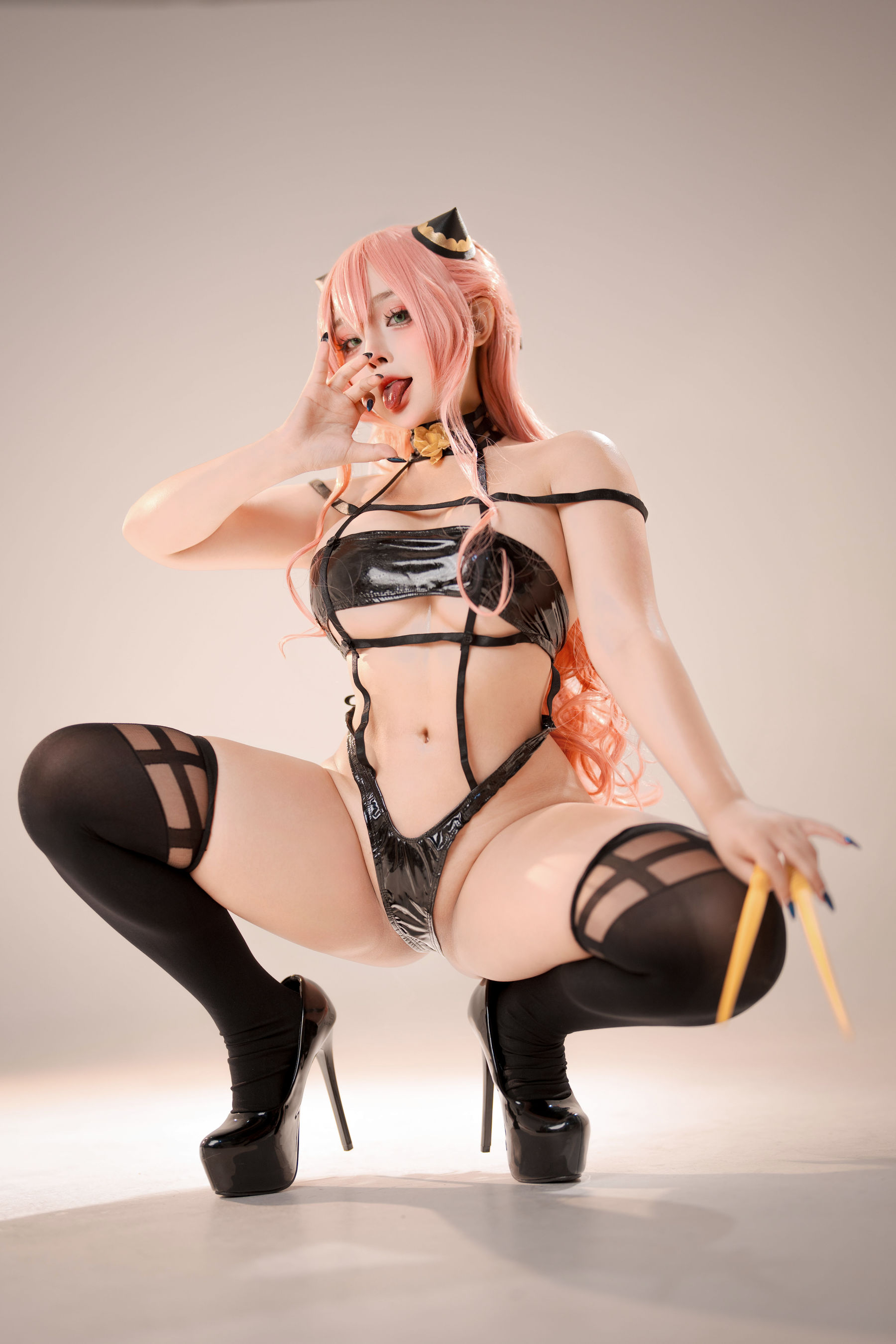 Sayo Momo - Anya Forger アーニャ Latex Suit Assassin  第13张