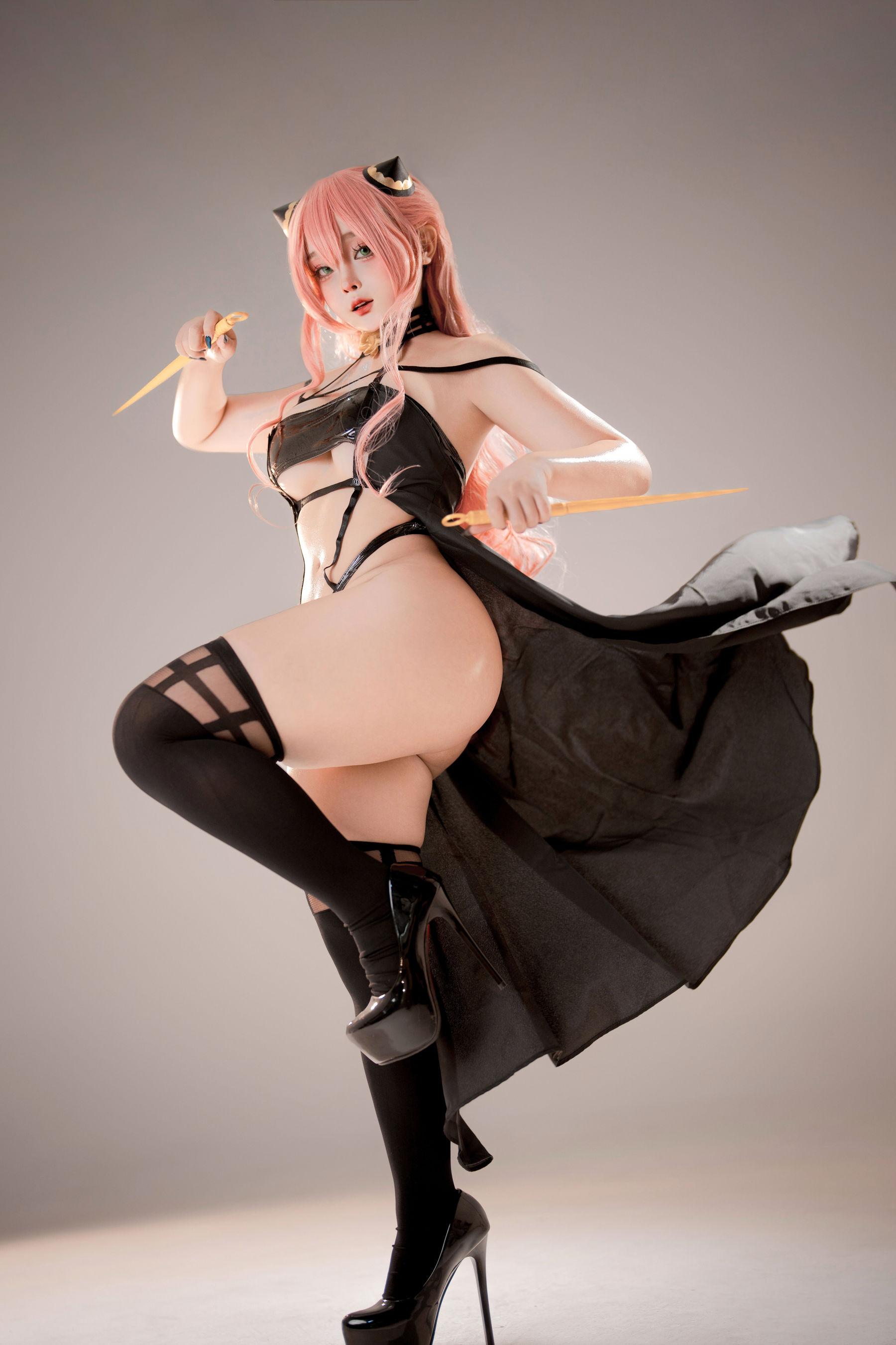 Sayo Momo - Anya Forger アーニャ Latex Suit Assassin  第2张