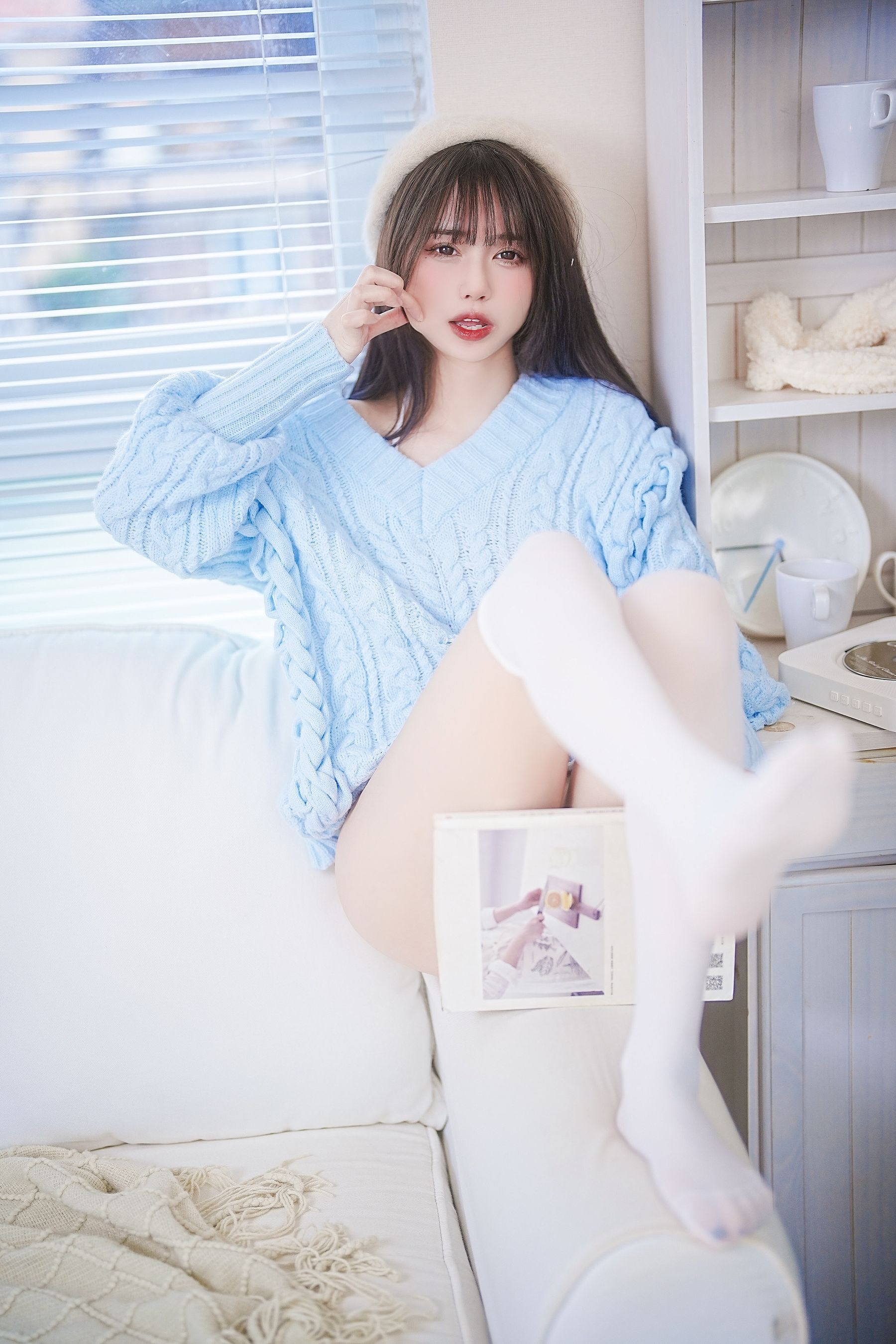 Tina很妖孽呀 - 蓝色秋冬毛衣  第13张