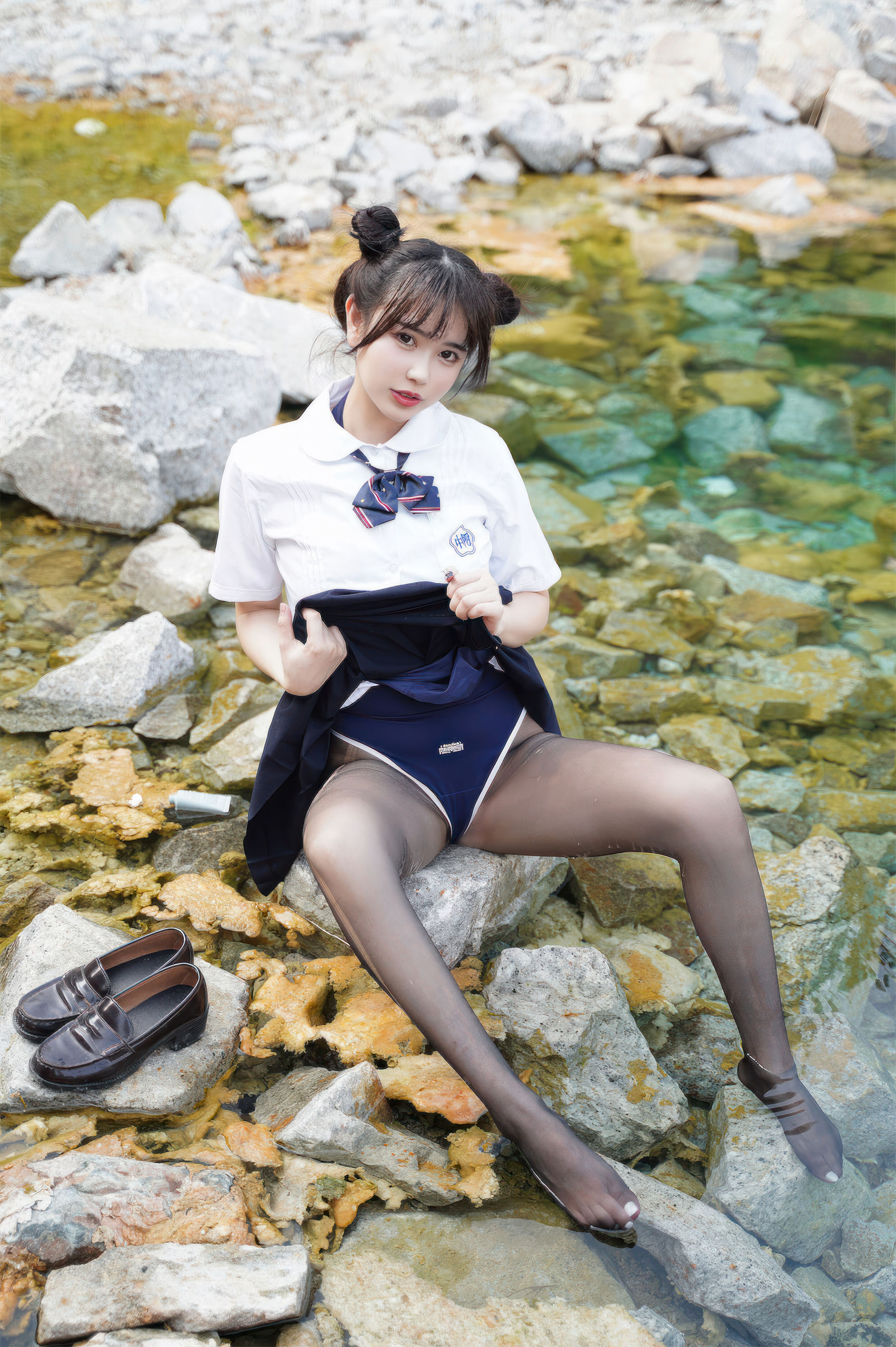 Tina很妖孽呀 - 小溪体操服死库水JK  第45张