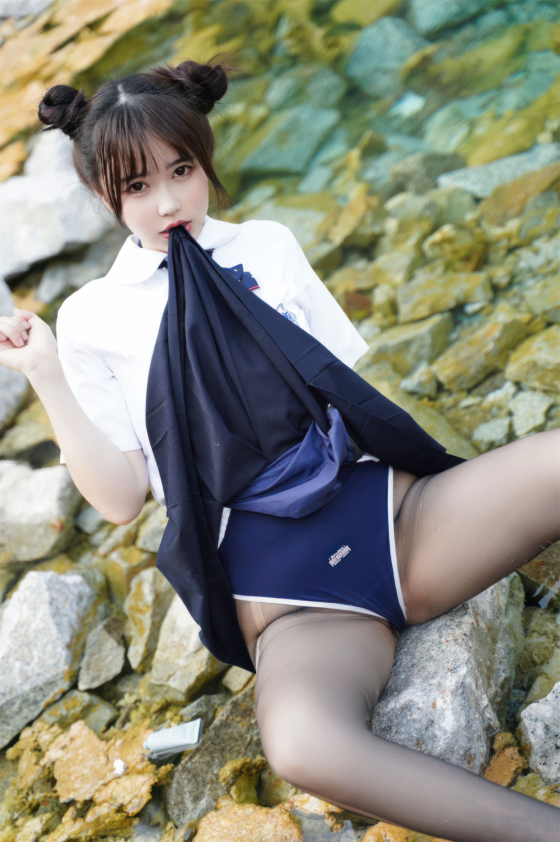 Tina很妖孽呀 - 小溪体操服死库水JK  第37张