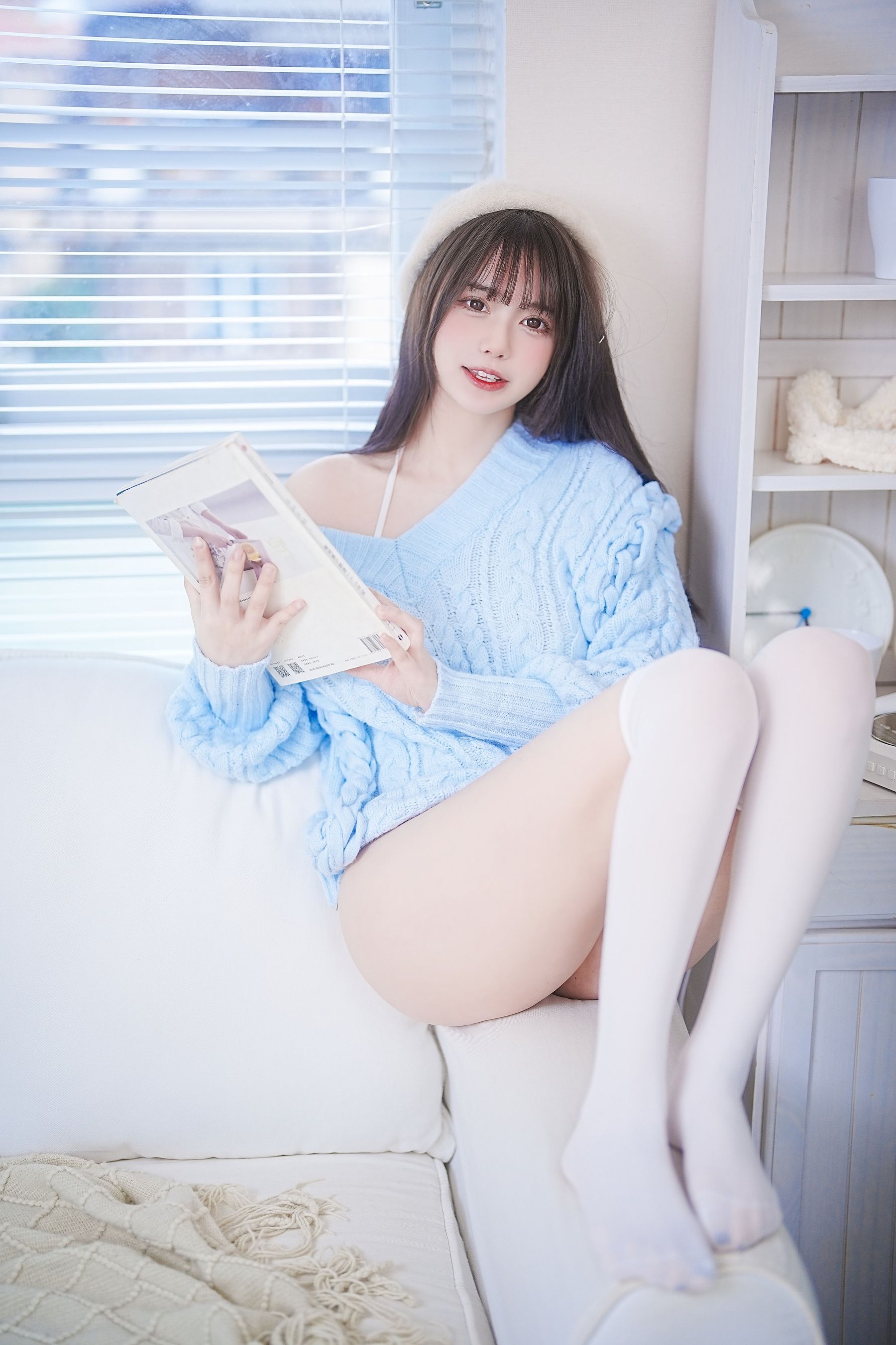 Tina很妖孽呀 - 蓝色秋冬毛衣  第19张