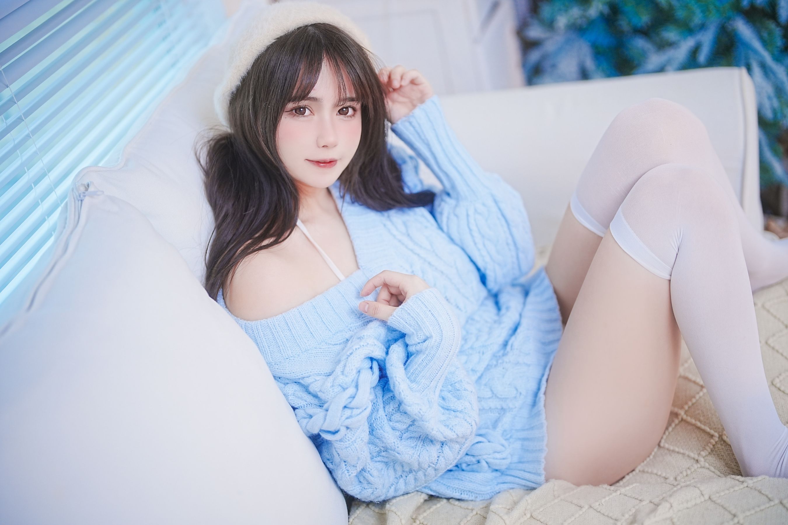 Tina很妖孽呀 - 蓝色秋冬毛衣  第16张