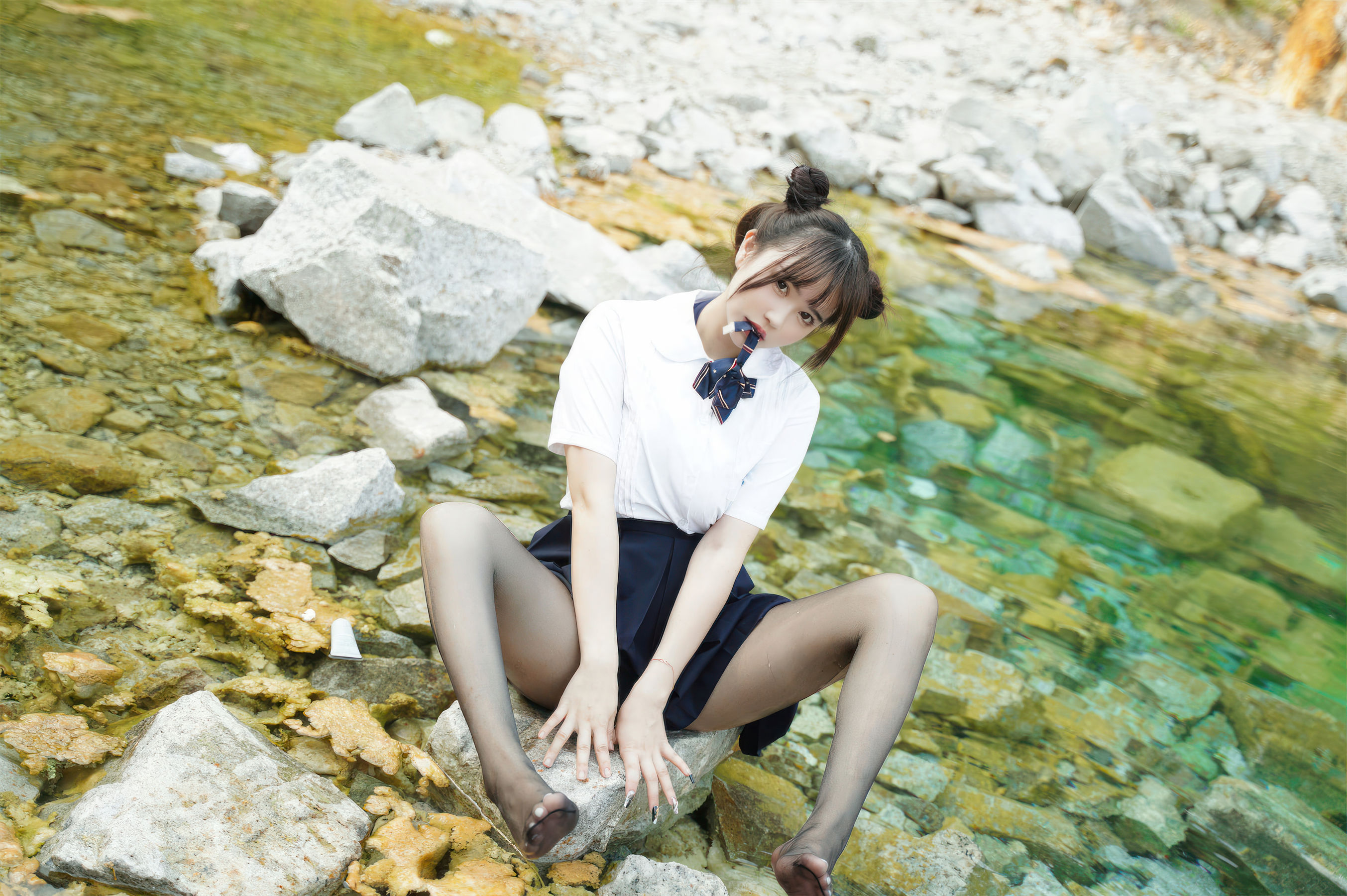 Tina很妖孽呀 - 小溪体操服死库水JK  第39张