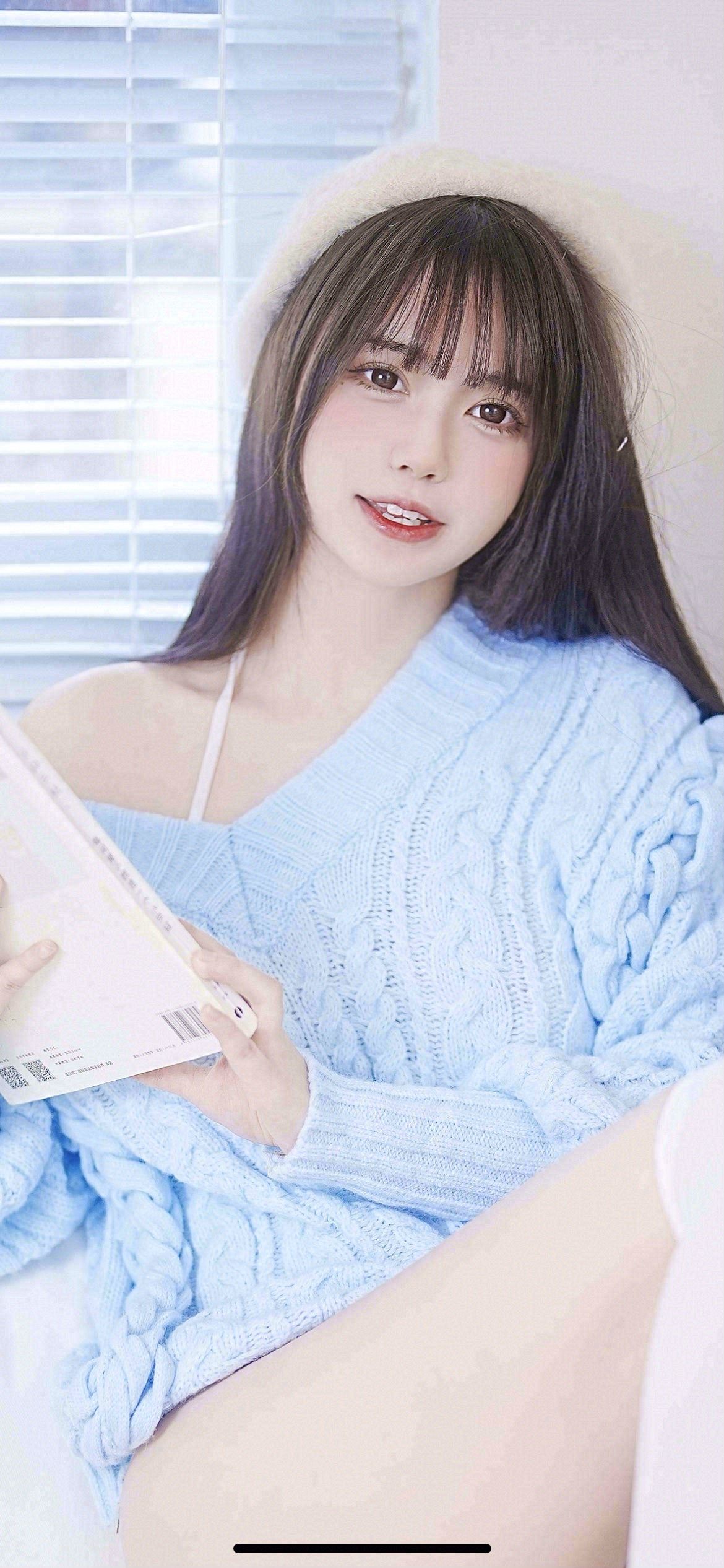 Tina很妖孽呀 - 蓝色秋冬毛衣  第29张