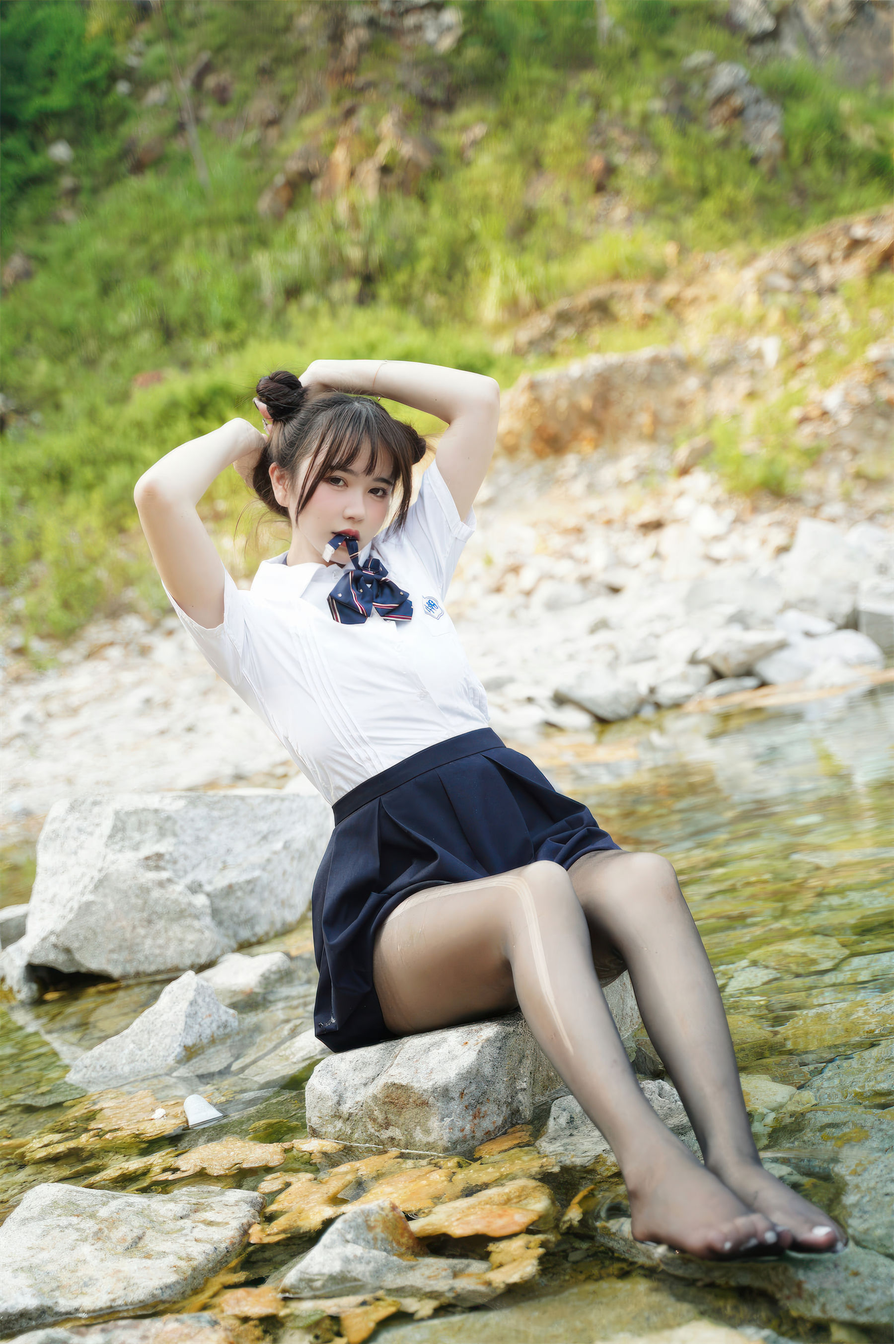 Tina很妖孽呀 - 小溪体操服死库水JK  第31张