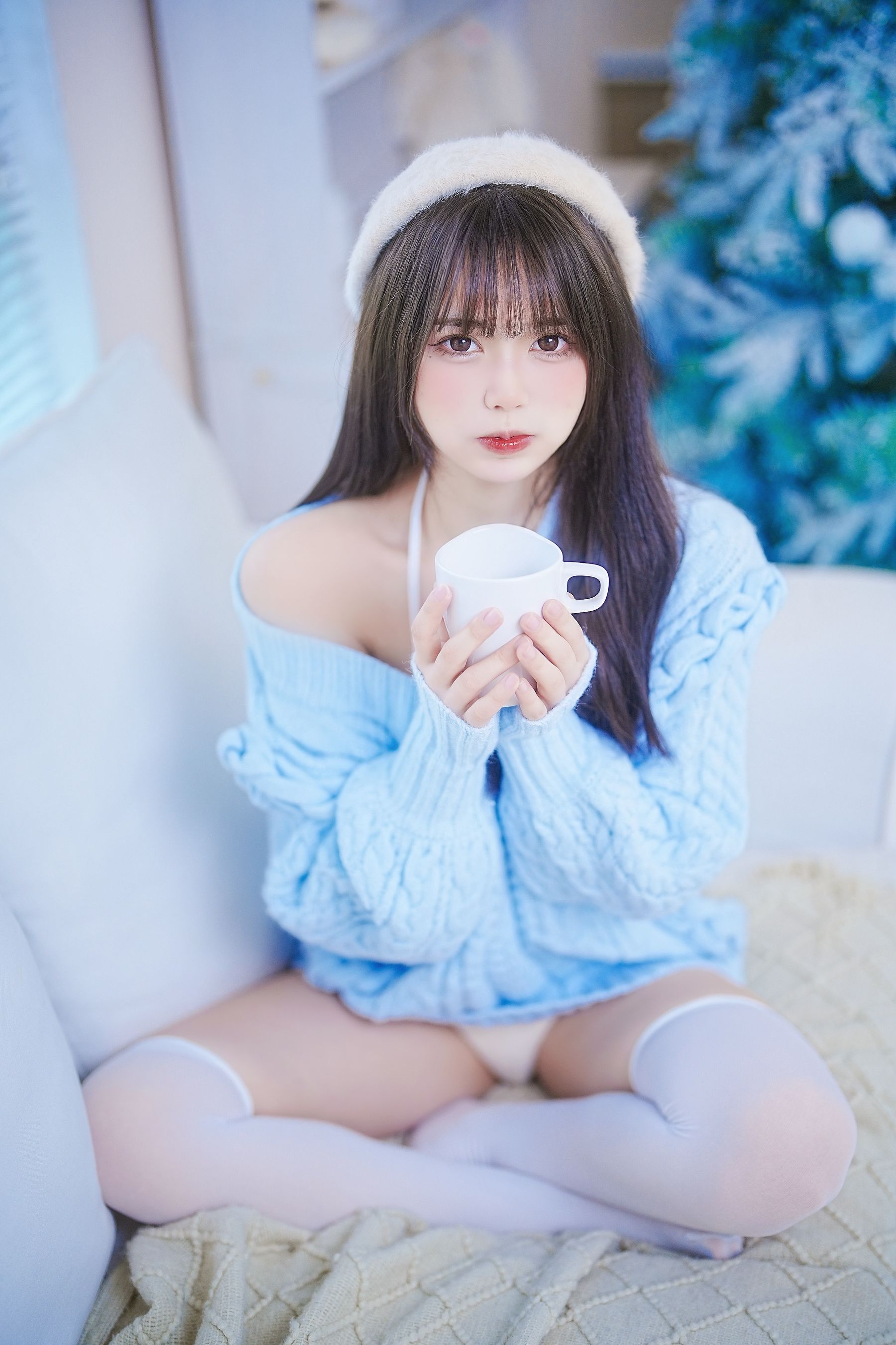 Tina很妖孽呀 - 蓝色秋冬毛衣  第11张