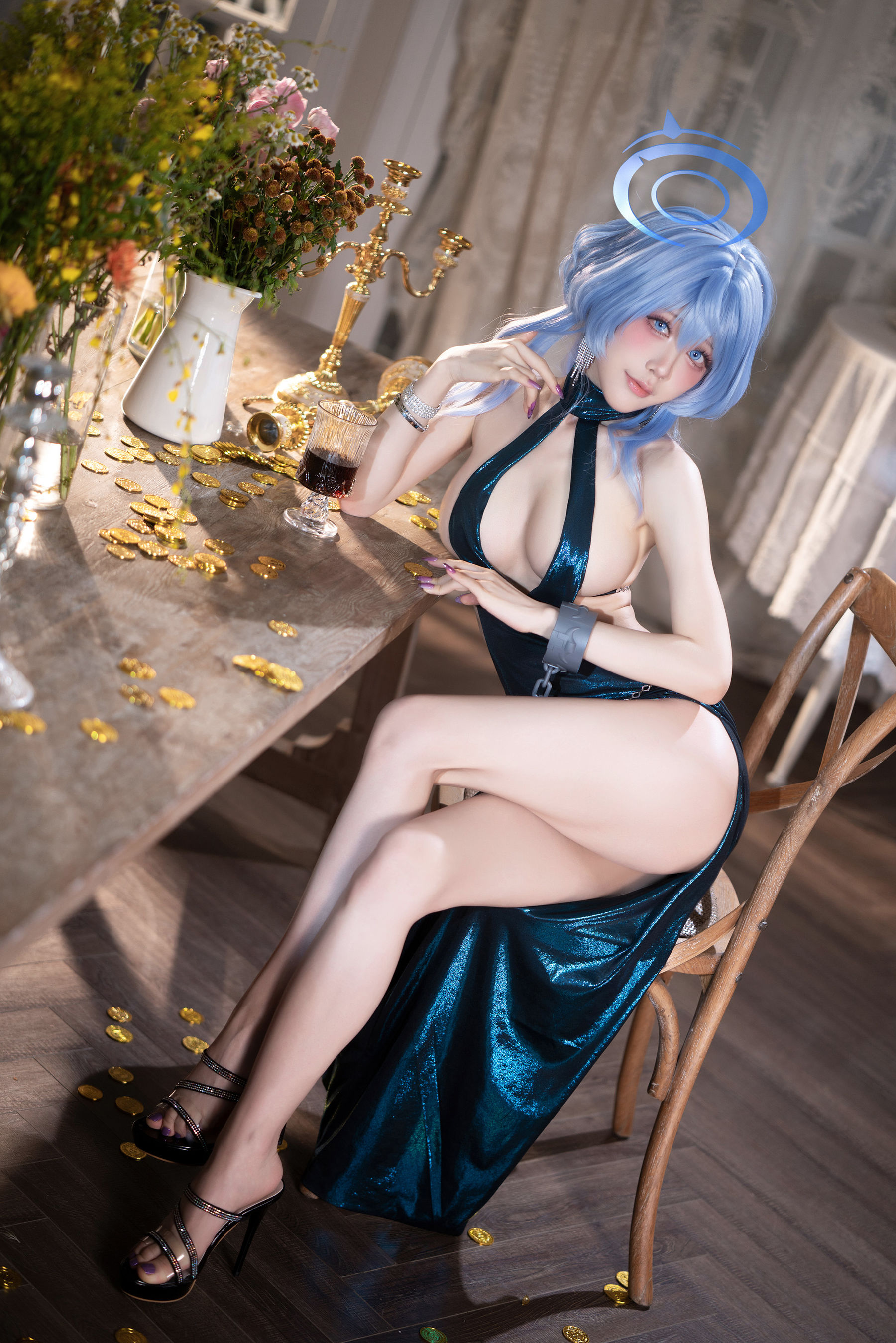 动漫博主 水淼aqua - 蔚蓝档案 天雨亚子礼服  第10张