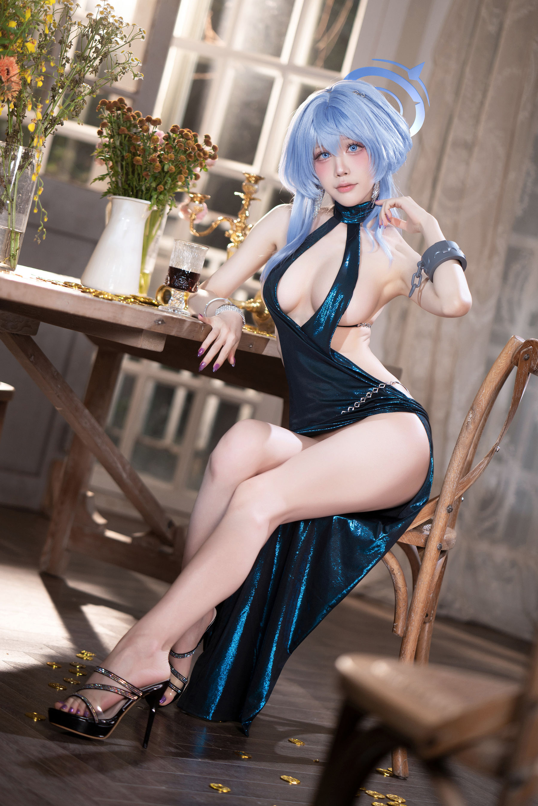 动漫博主 水淼aqua - 蔚蓝档案 天雨亚子礼服  第9张