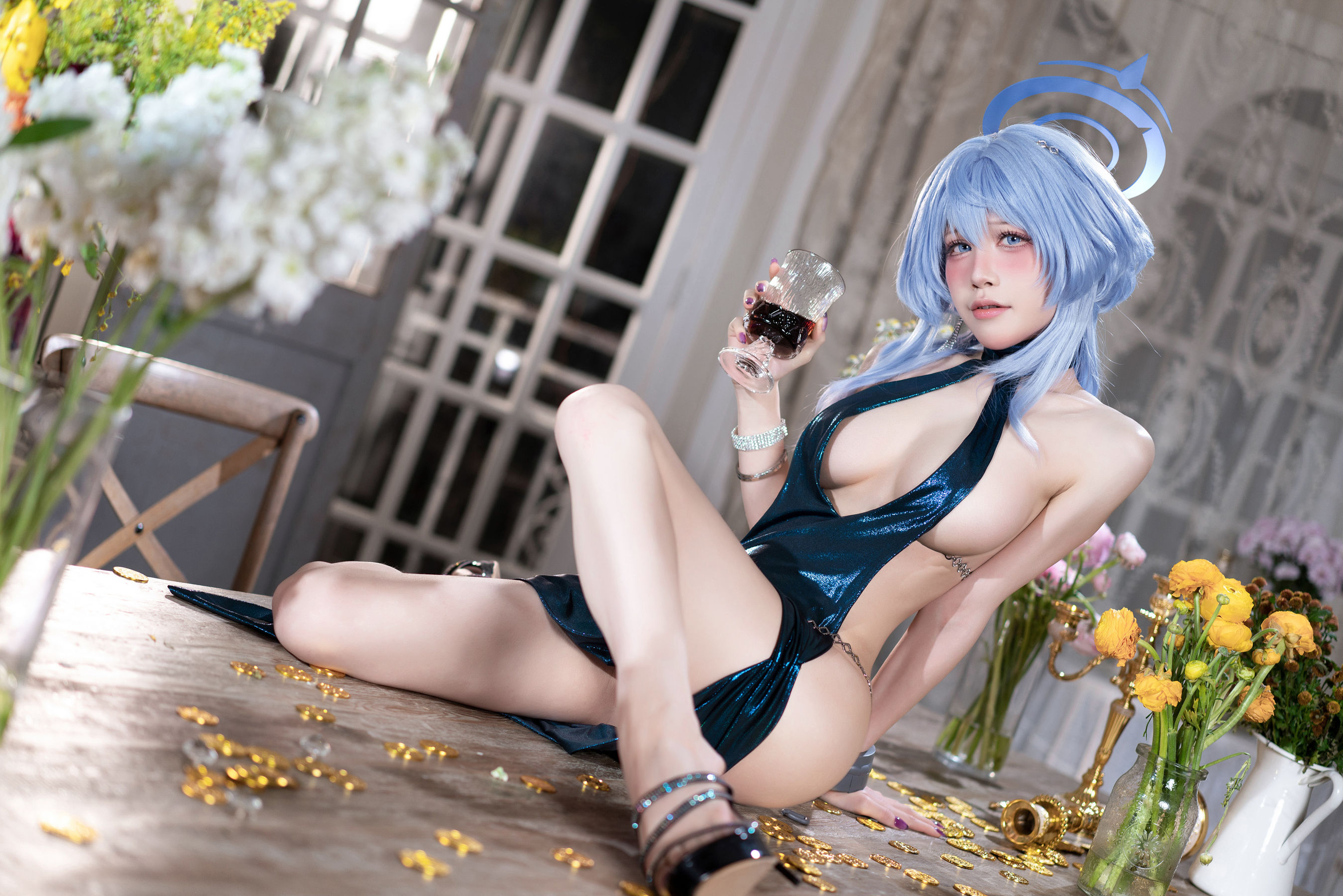 动漫博主 水淼aqua - 蔚蓝档案 天雨亚子礼服  第31张