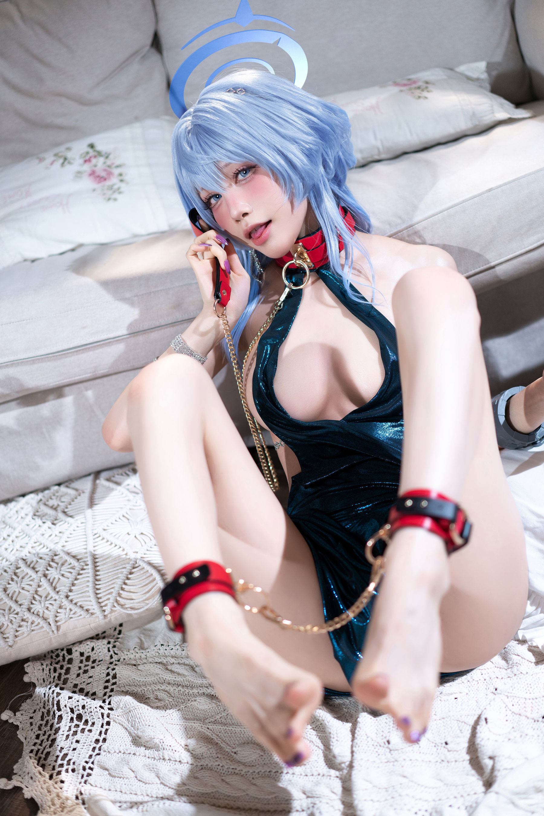 动漫博主 水淼aqua - 蔚蓝档案 天雨亚子礼服  第74张