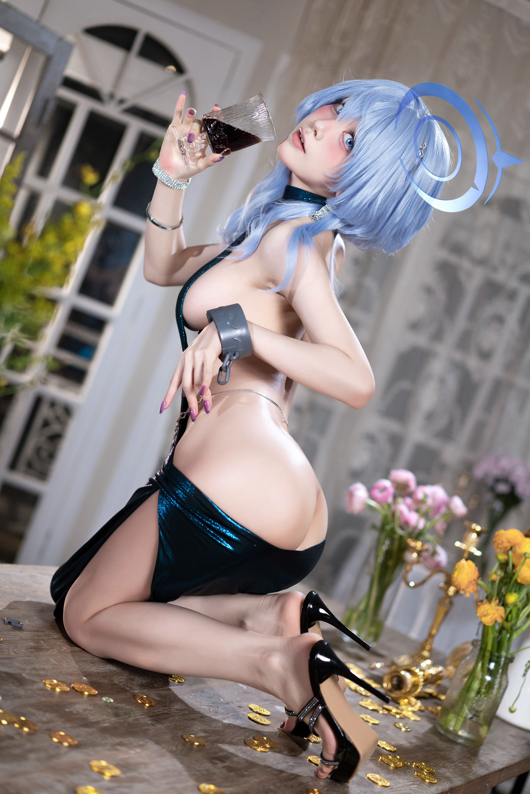 动漫博主 水淼aqua - 蔚蓝档案 天雨亚子礼服  第38张