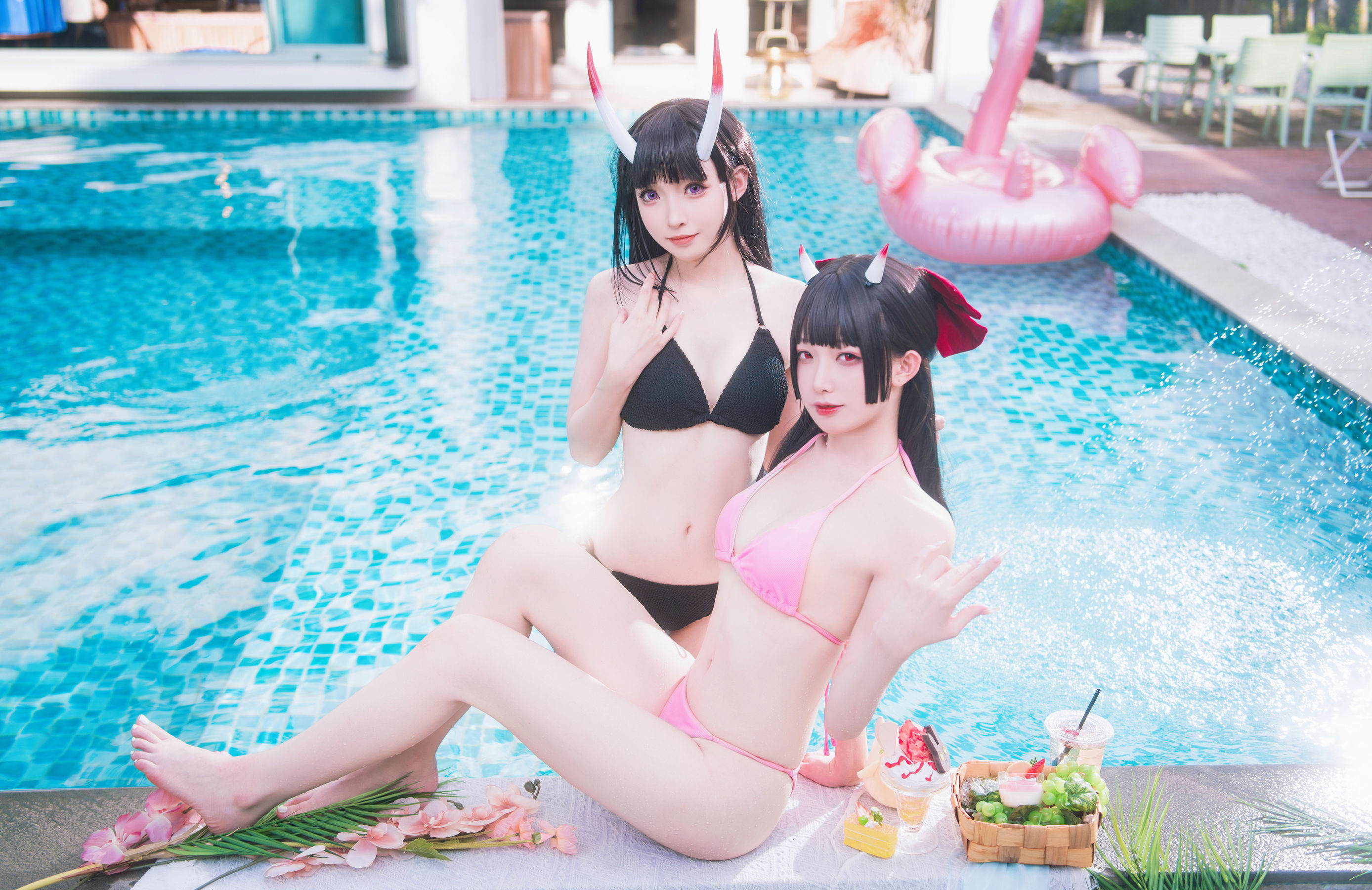 动漫博主 封疆疆v &amp; 祖木子 - 能代 x 酒匂泳装  第4张