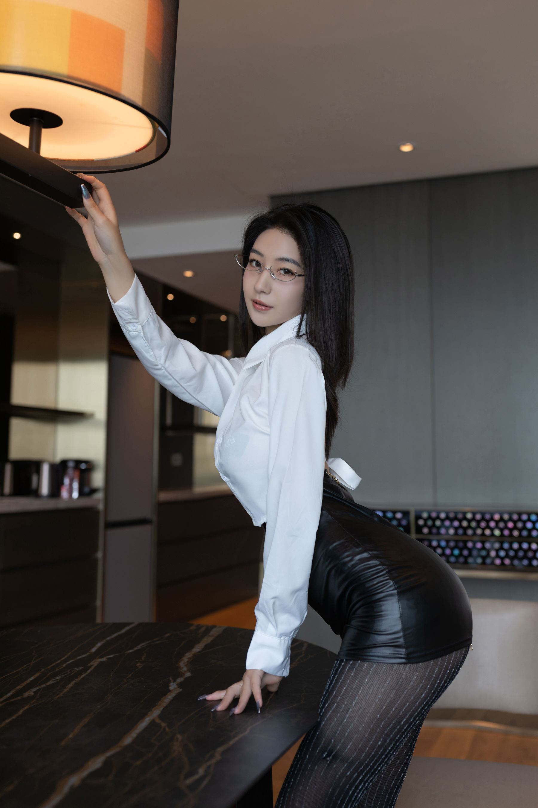 熊小诺 韩式老师写真  第1张