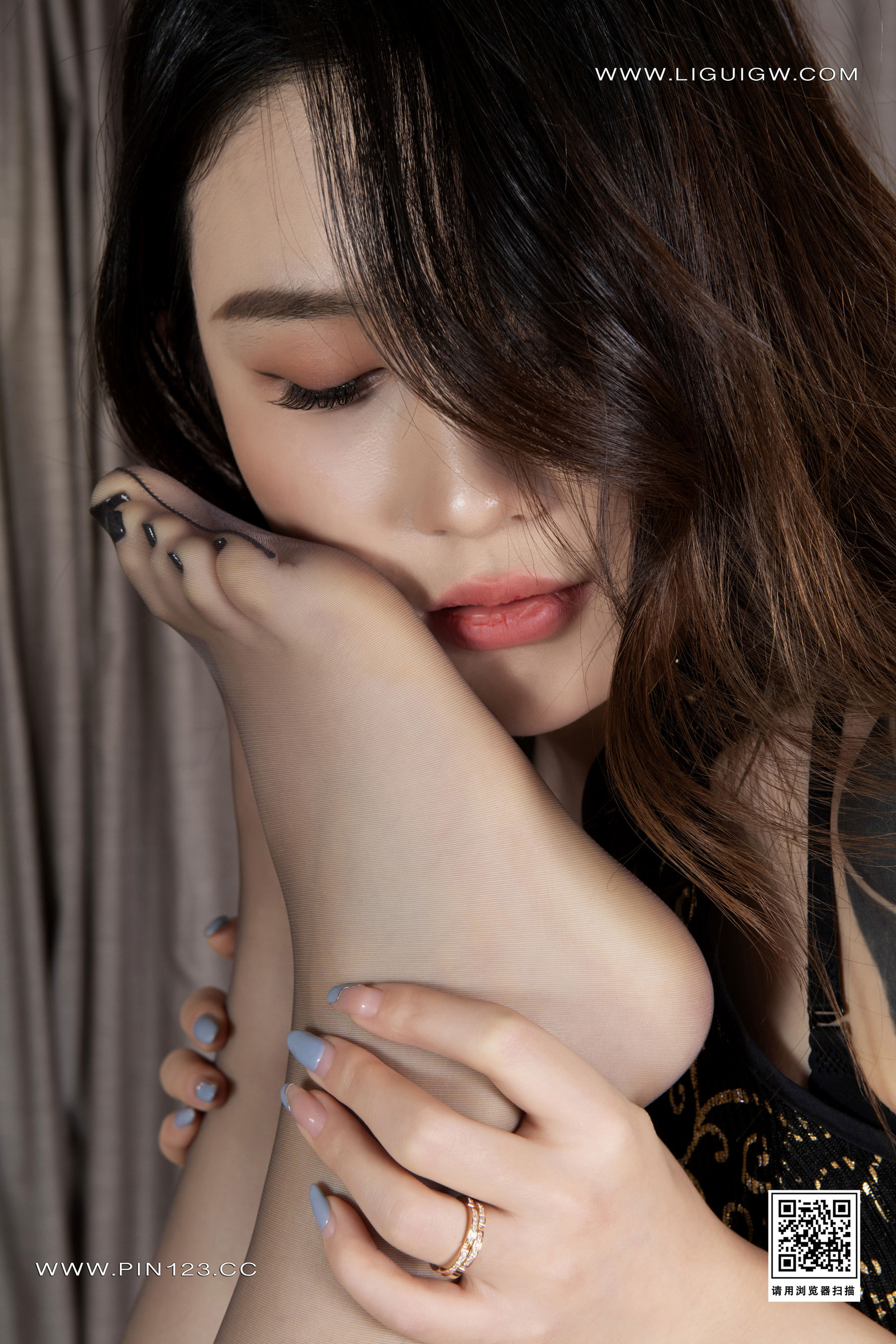 [Ligui丽柜] 2024.06.14 双生花-绳缚旗袍 甜甜&amp;尔尔  第43张