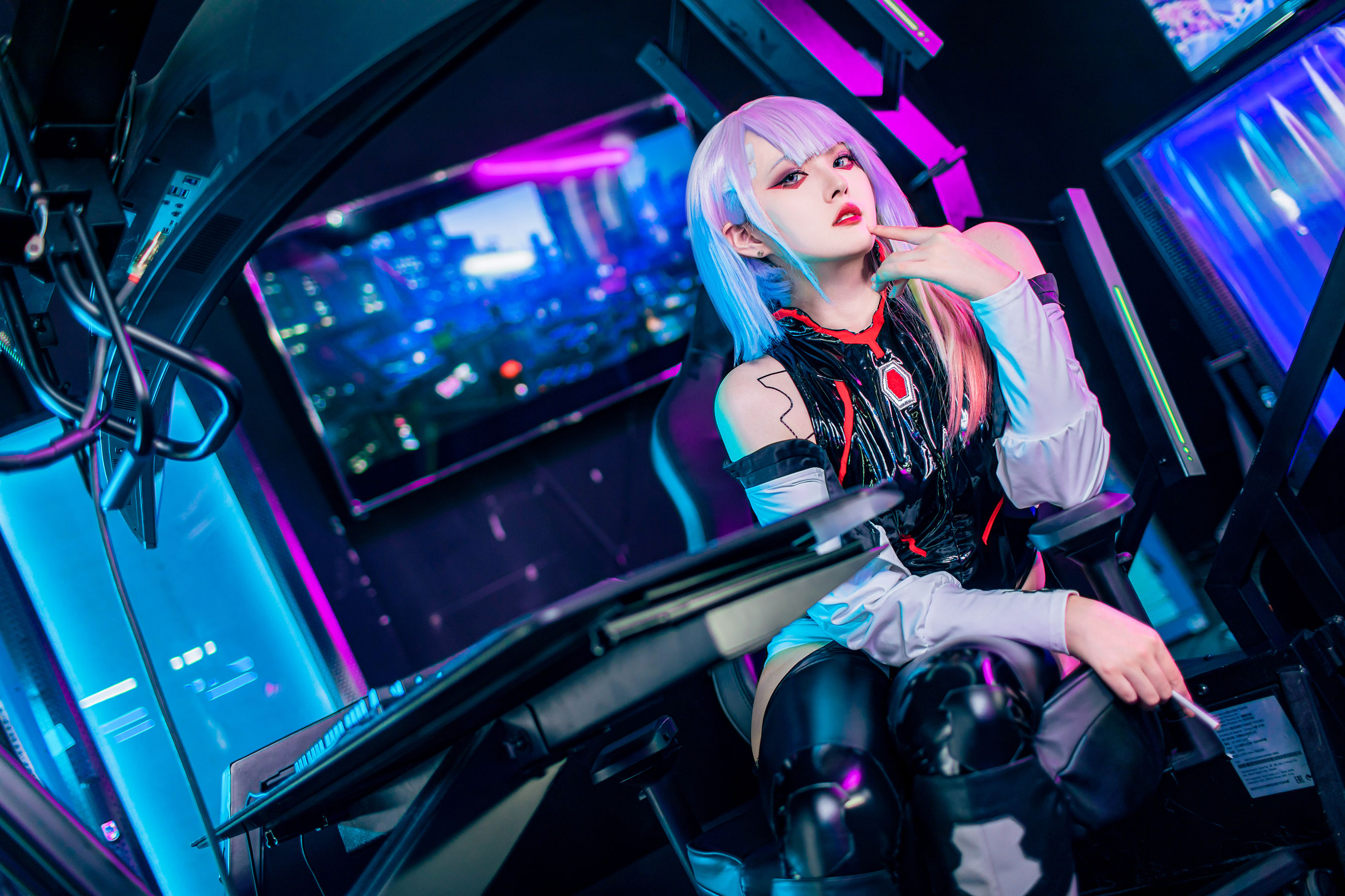 Natsuko夏夏子 - 赛博朋克 边缘行者Lucy  第6张