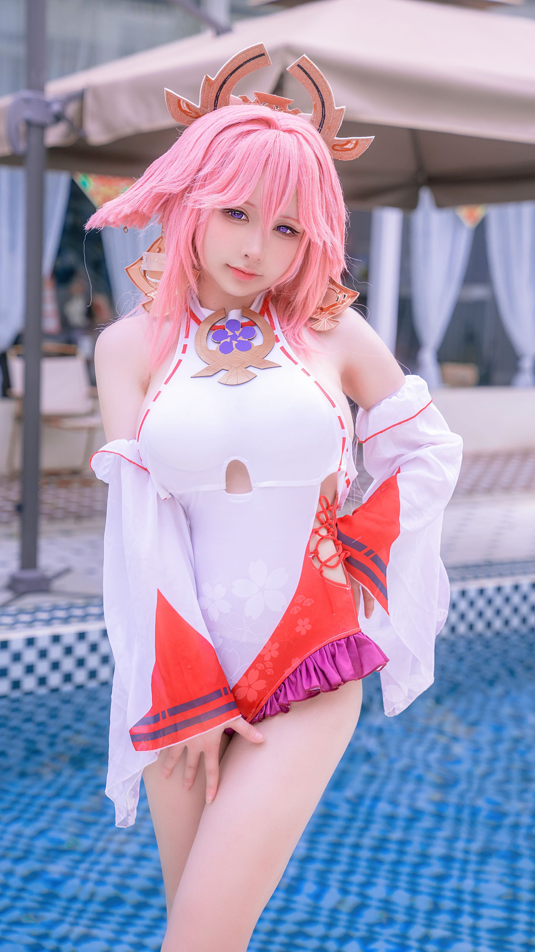 樱梨梨 - 八重神子泳装  第26张