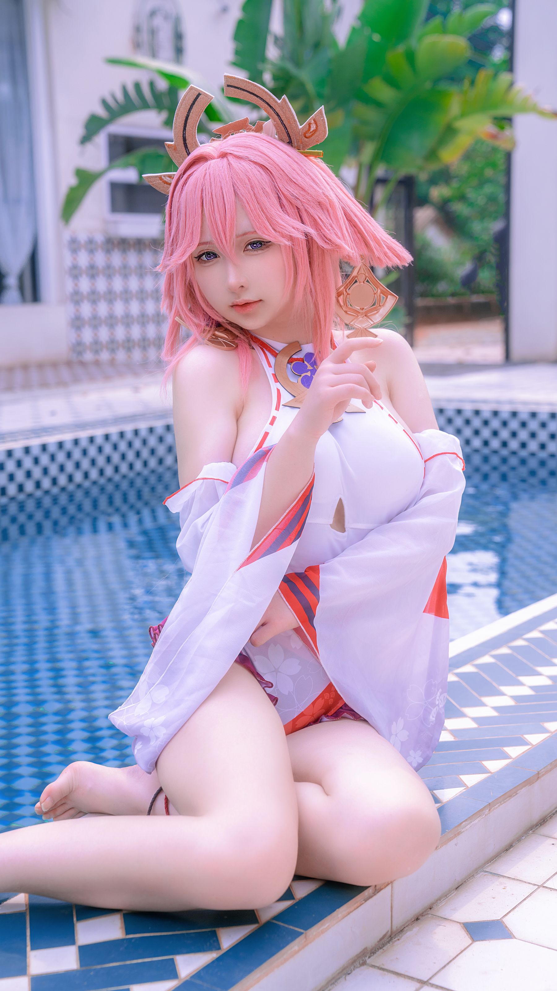 樱梨梨 - 八重神子泳装  第32张