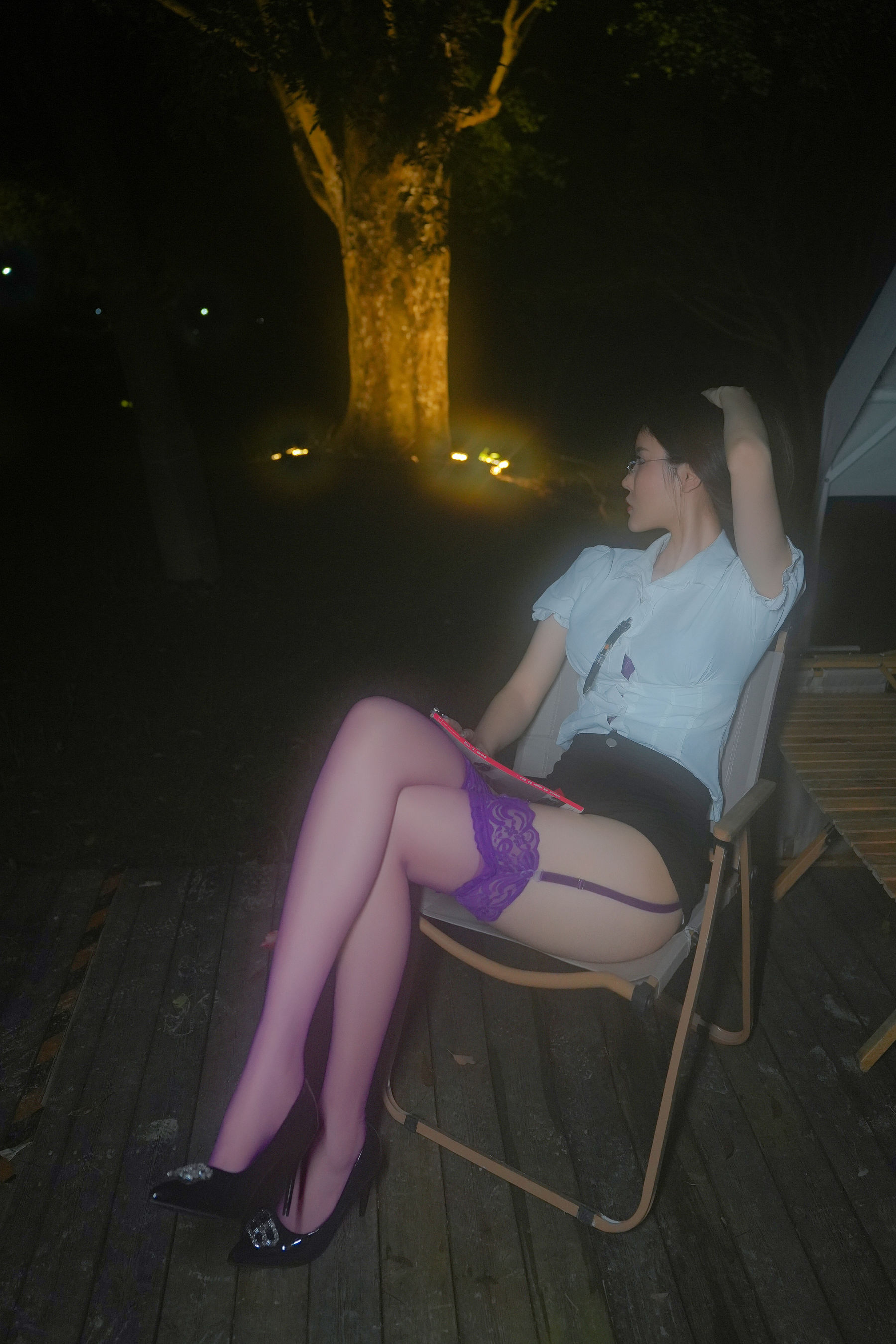 晚苏susu - 紫色丝袜  第7张