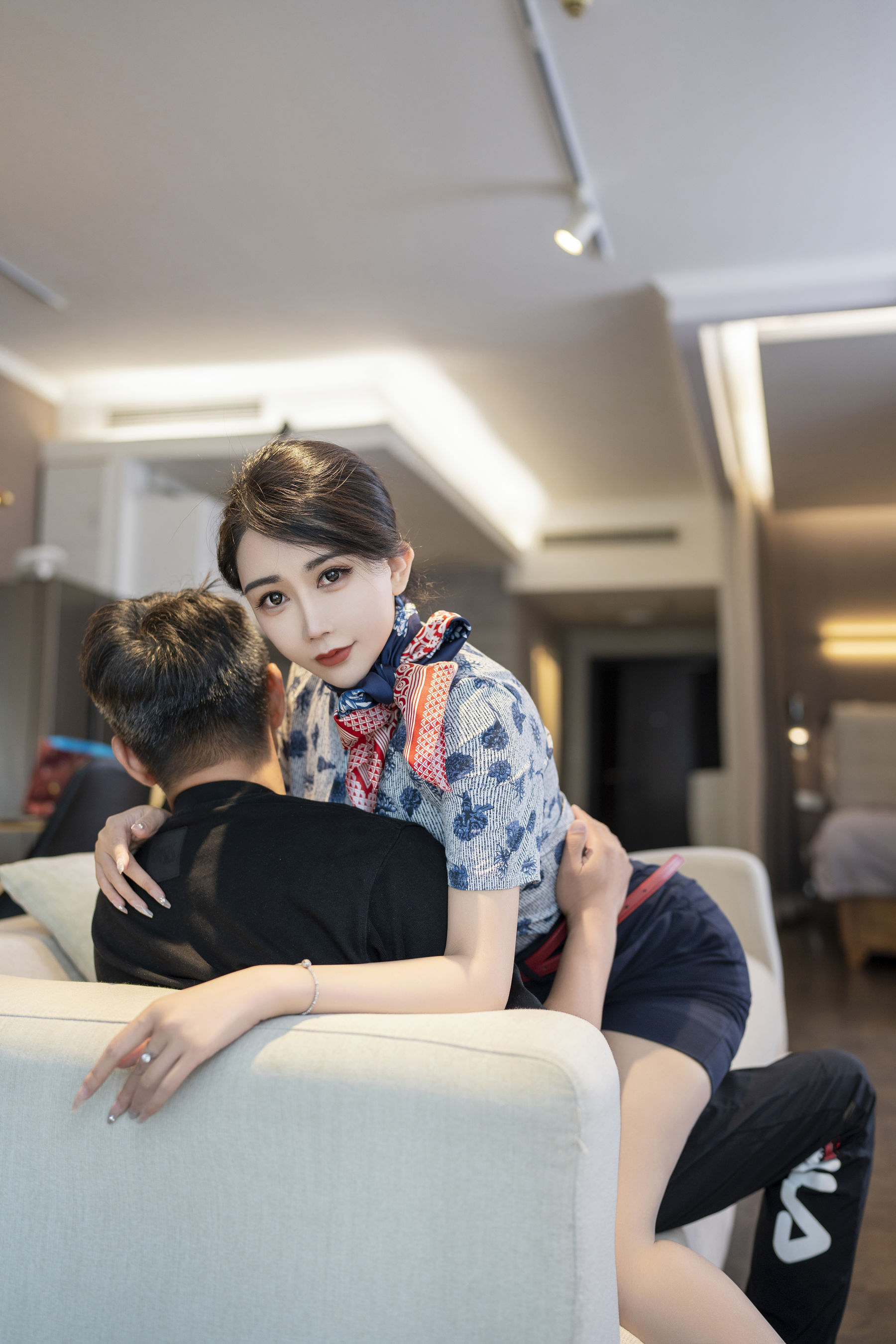 李若汐 - 性感空姐制服  第4张