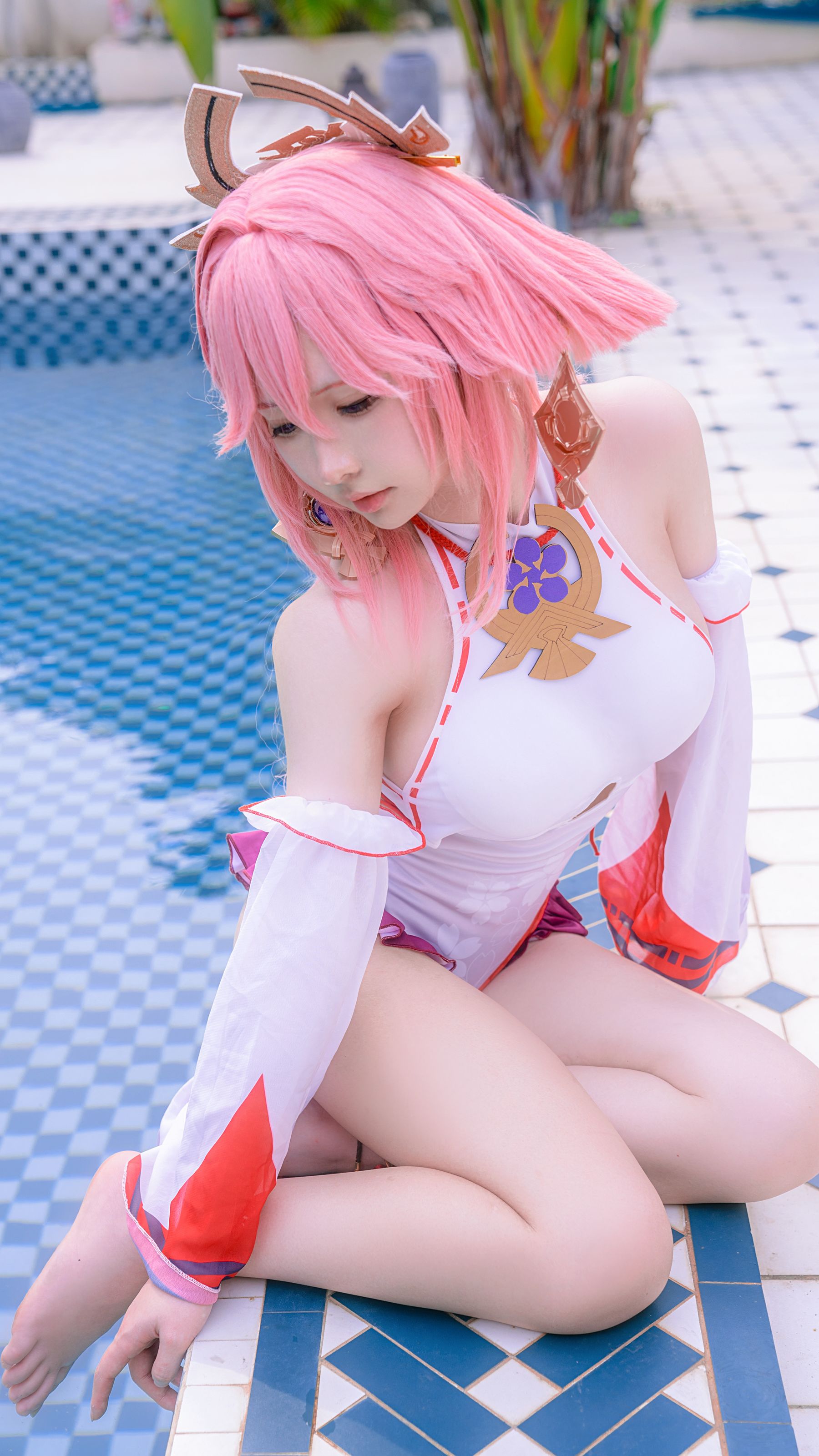 樱梨梨 - 八重神子泳装  第2张