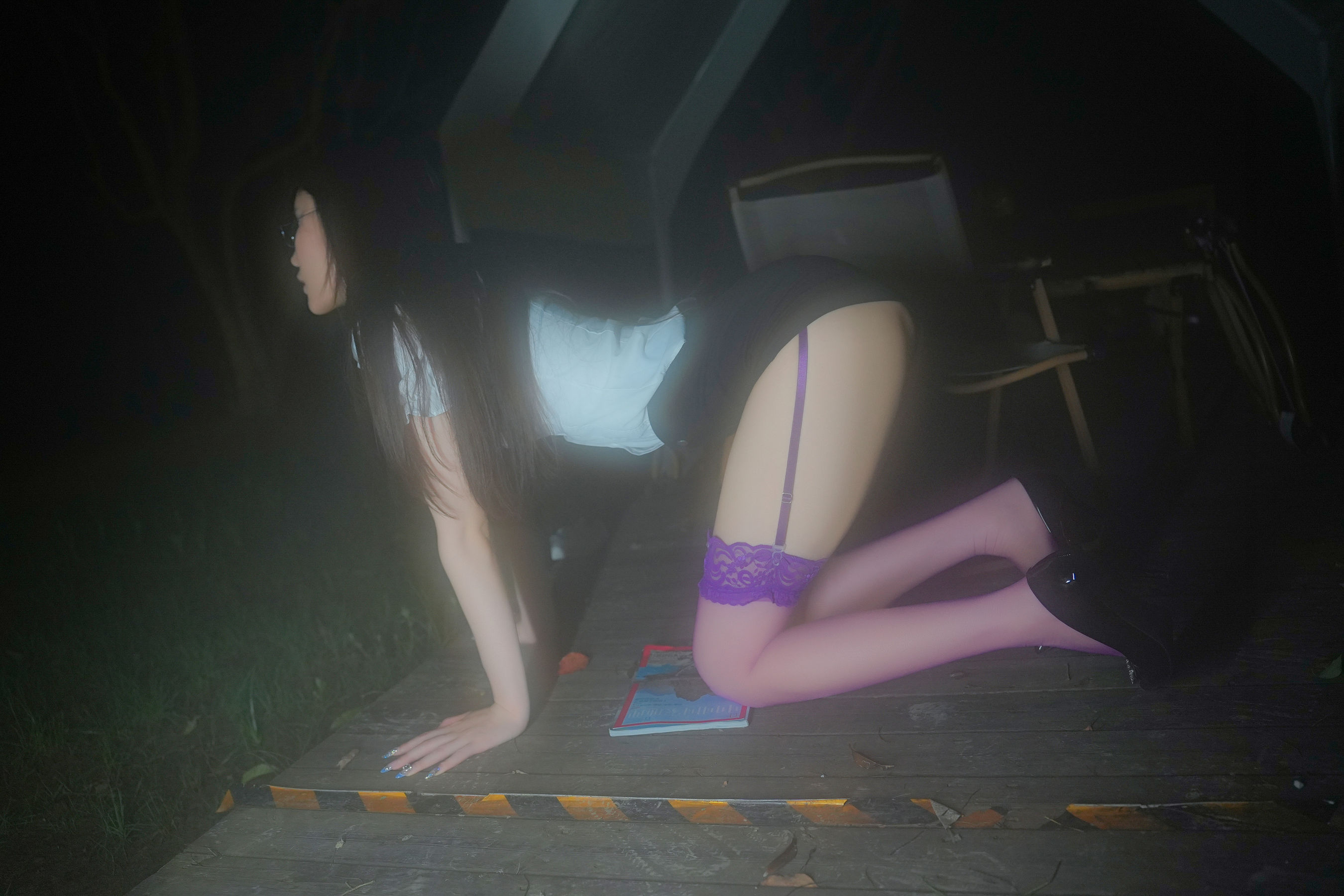 晚苏susu - 紫色丝袜  第7张