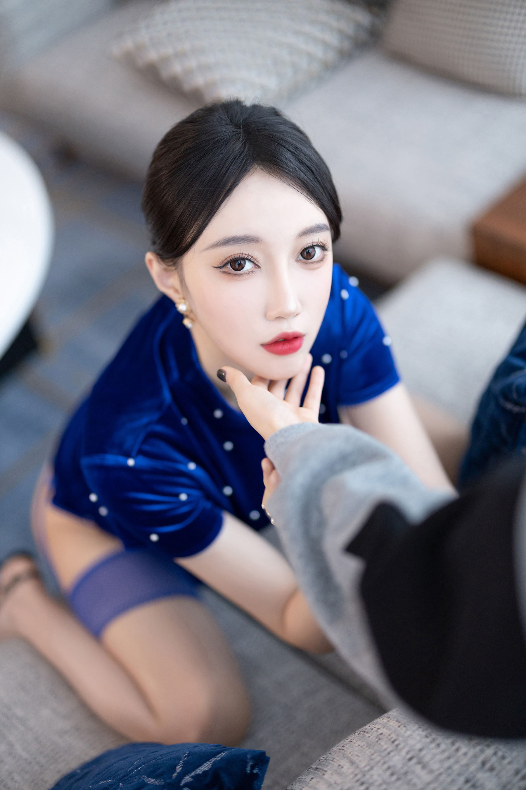 玥儿玥 - 蓝色短裙  第40张