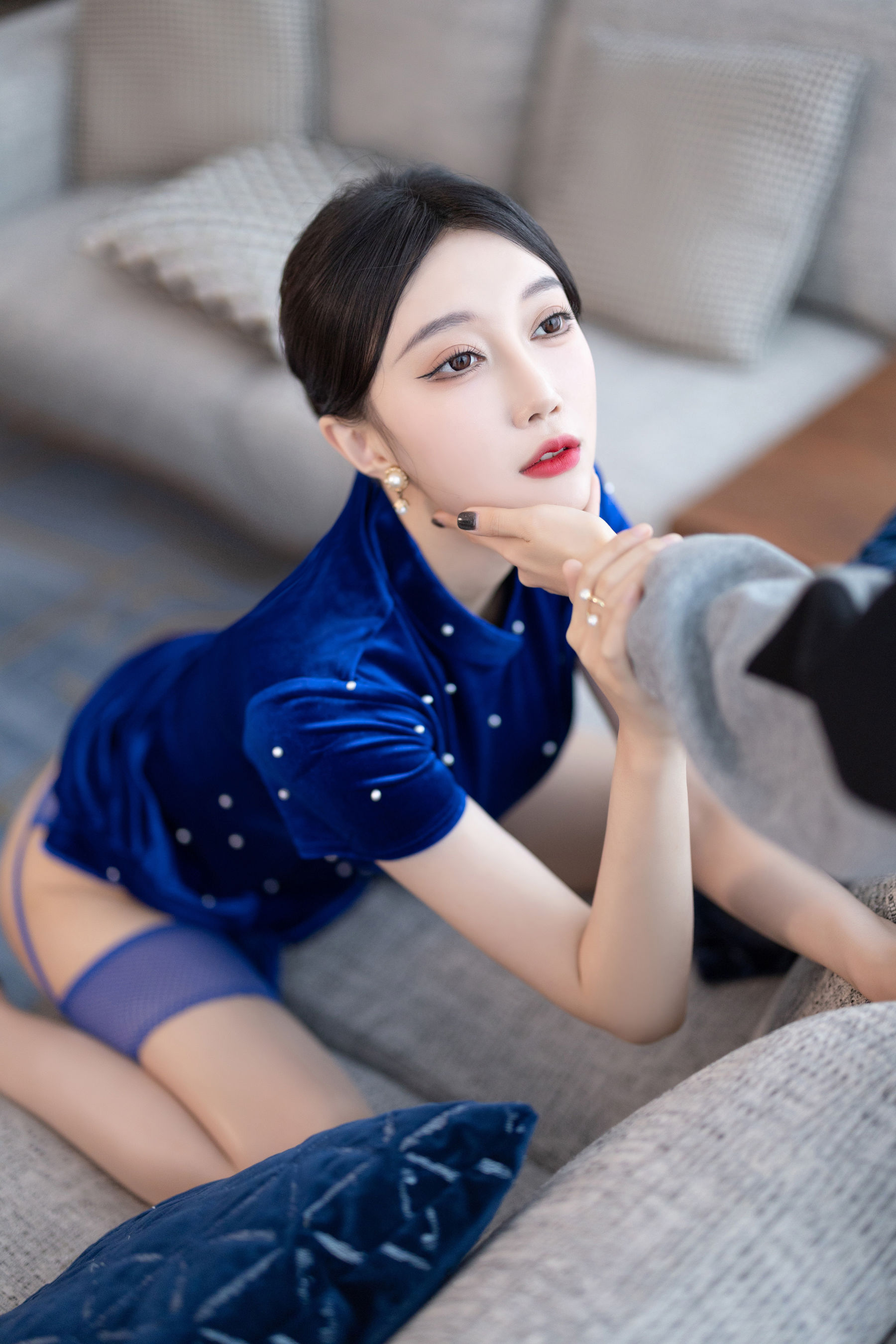 玥儿玥 - 蓝色短裙  第39张