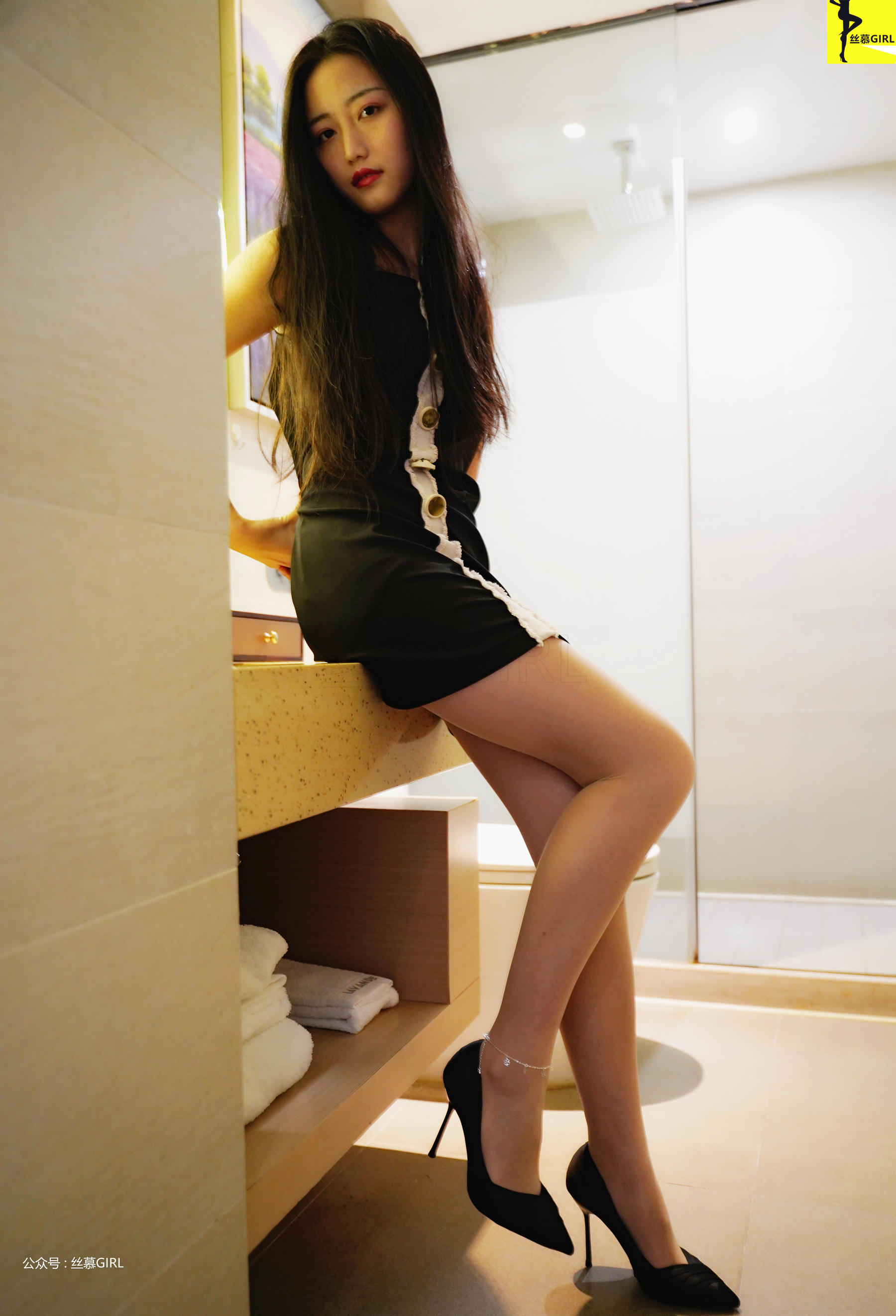 [丝慕] 第038期 双双 《双双小黑裙》  第66张