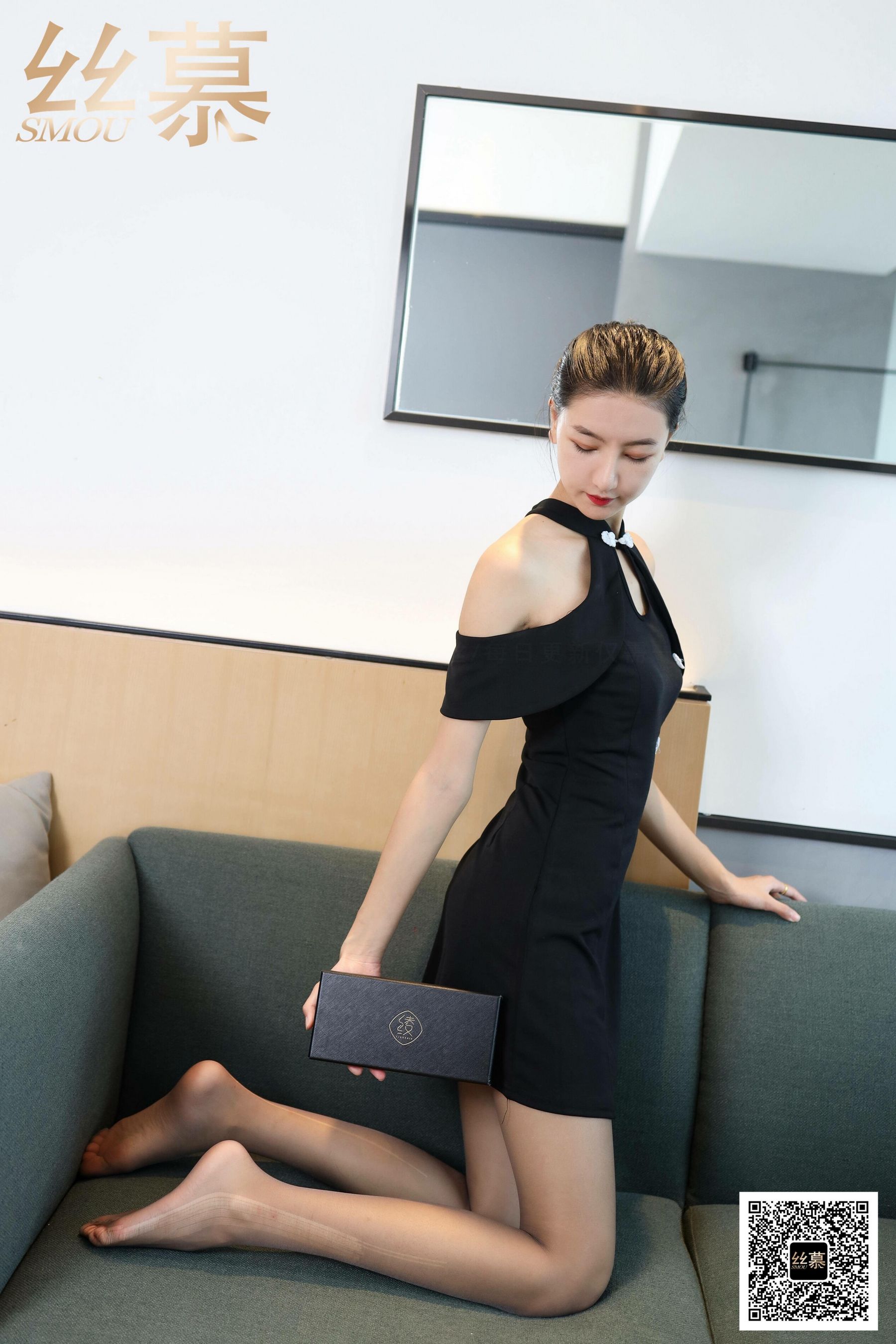 [丝慕] SM405 天天一元 茗茗《复古荷叶袖旗袍》  第6张