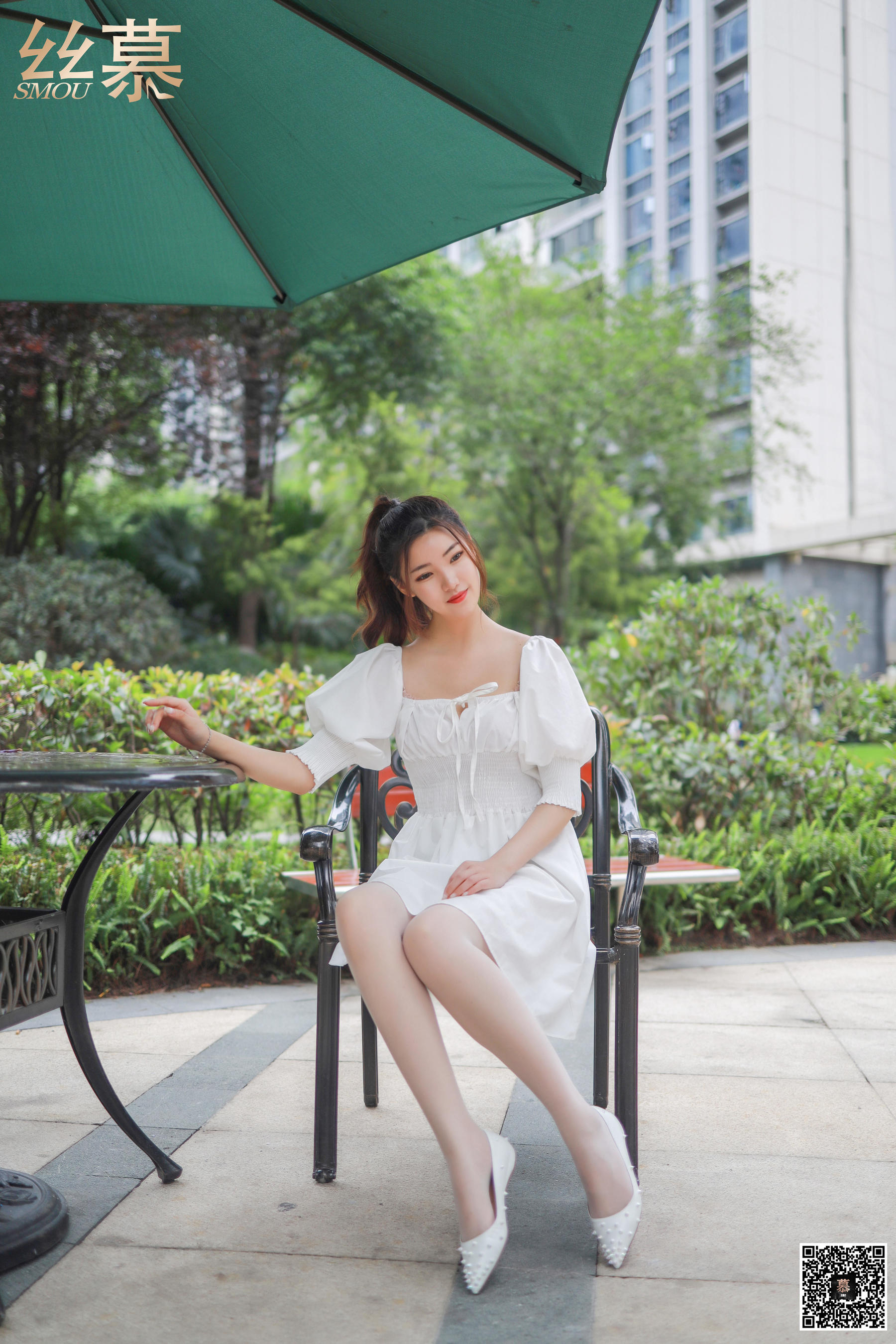 [丝慕] 特写集TX030 文欣 《阳光下的白丝光影》  第2张