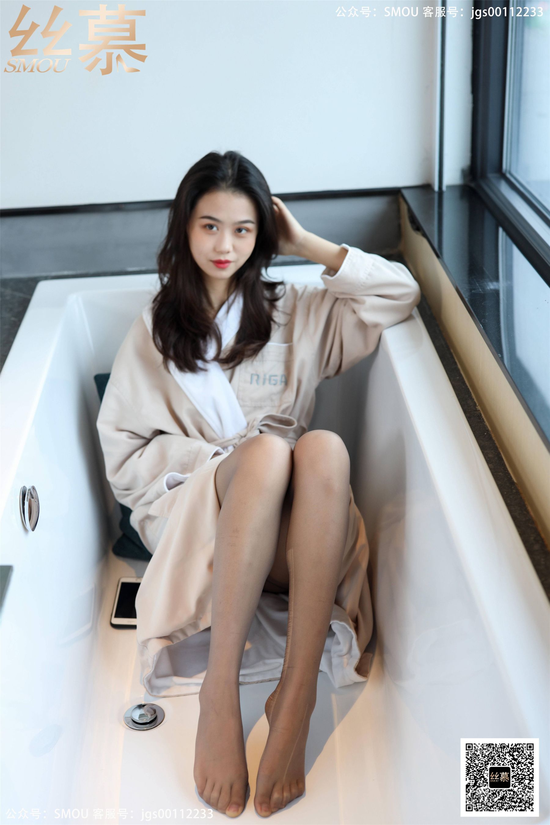 [丝慕] SM424 芝芝 《BONAS灰色薄款袜》  第6张