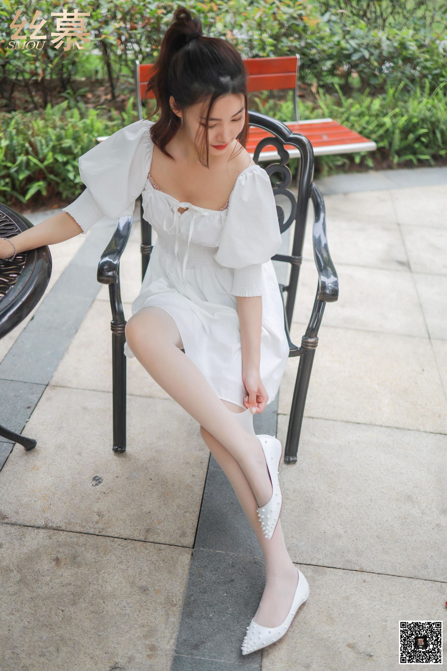 [丝慕] 特写集TX030 文欣 《阳光下的白丝光影》  第18张