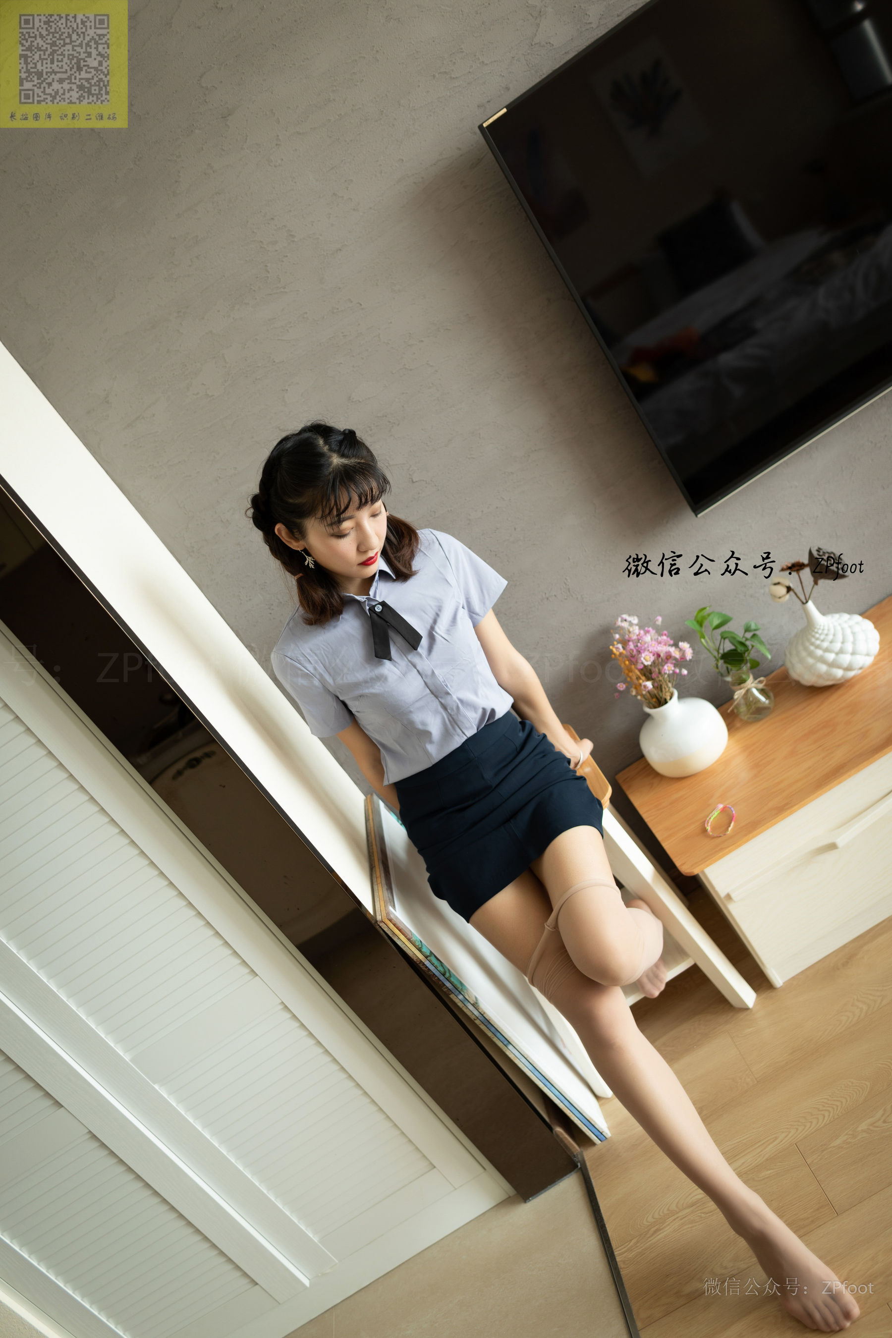 [山茶摄影LSS] NO.130 小雪 丝袜正装  第43张