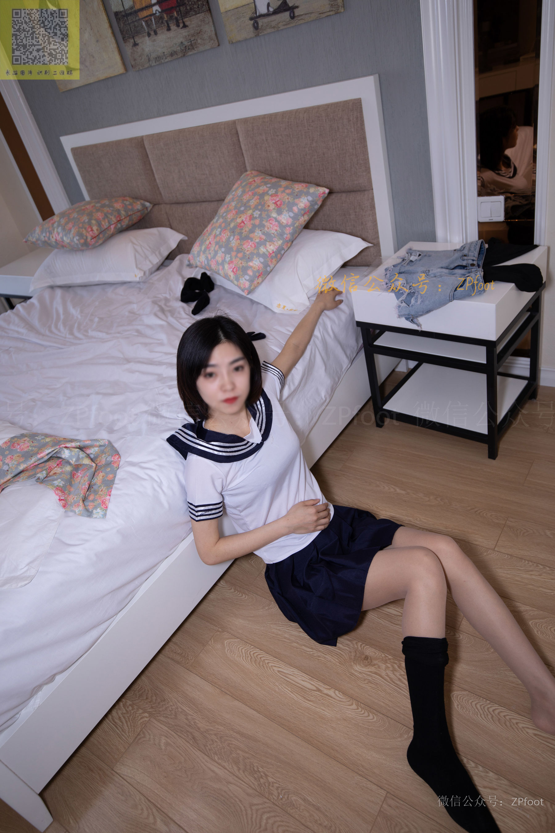 [山茶摄影LSS] NO.118  学妹制服棉袜rosi 第19张