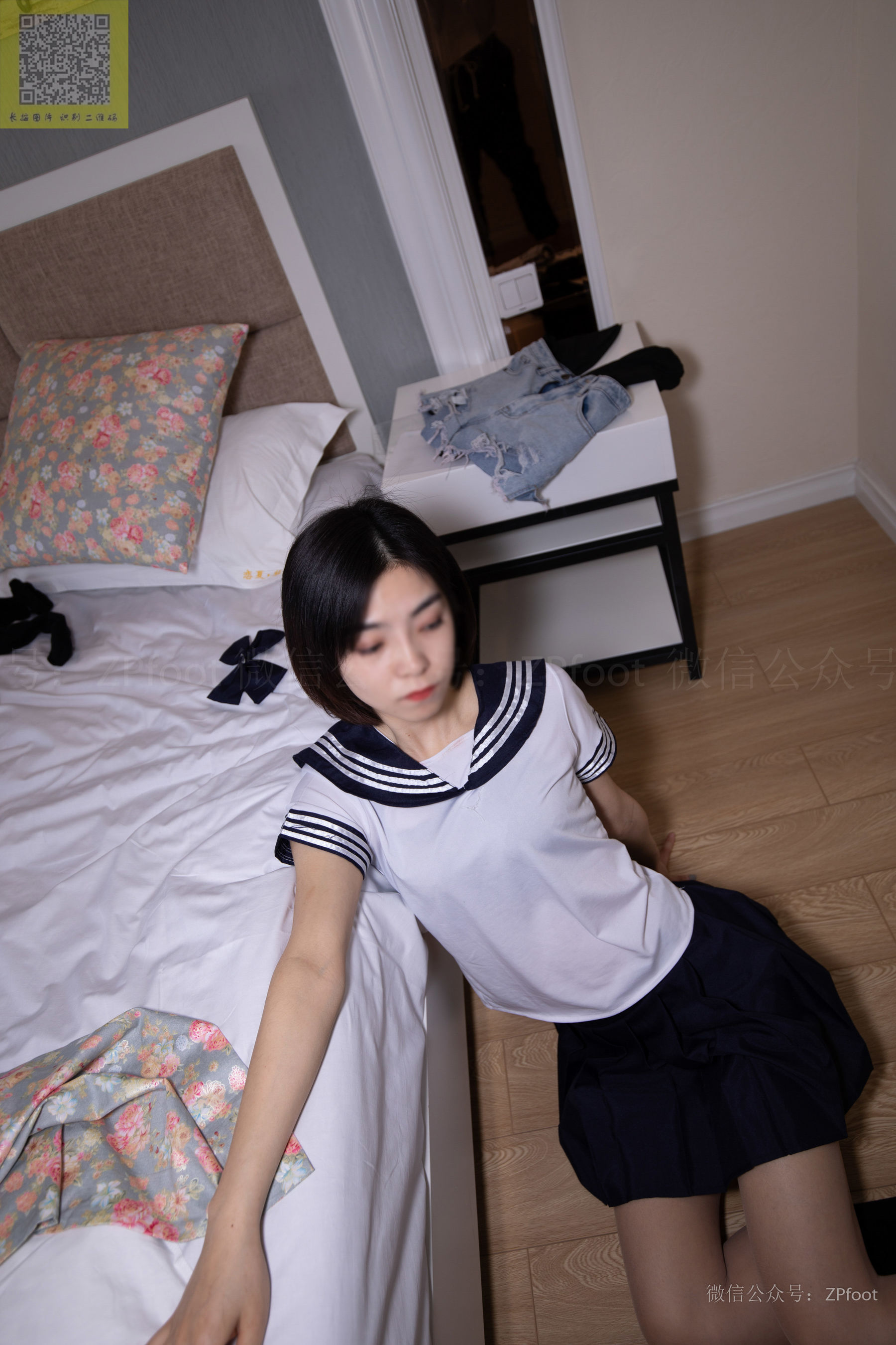 [山茶摄影LSS] NO.118  学妹制服棉袜rosi 第19张