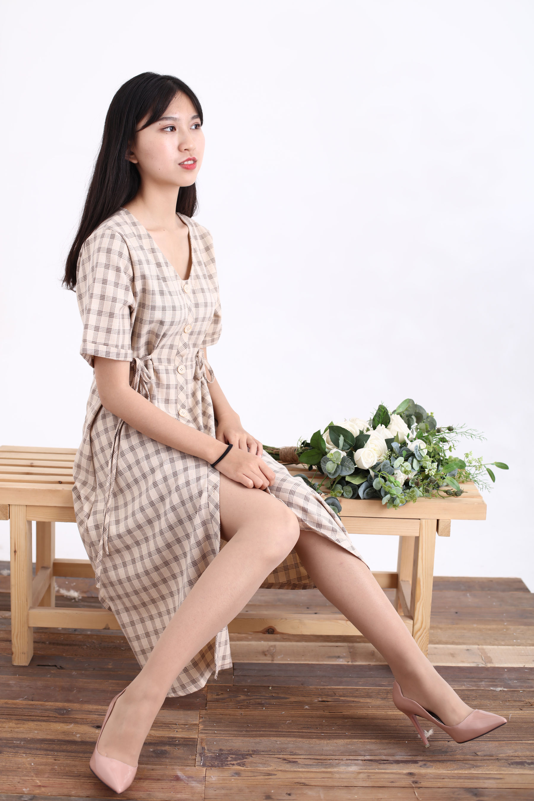 [奈丝] NO.128 小橙子 80年代的复古衬衫裙  第5张