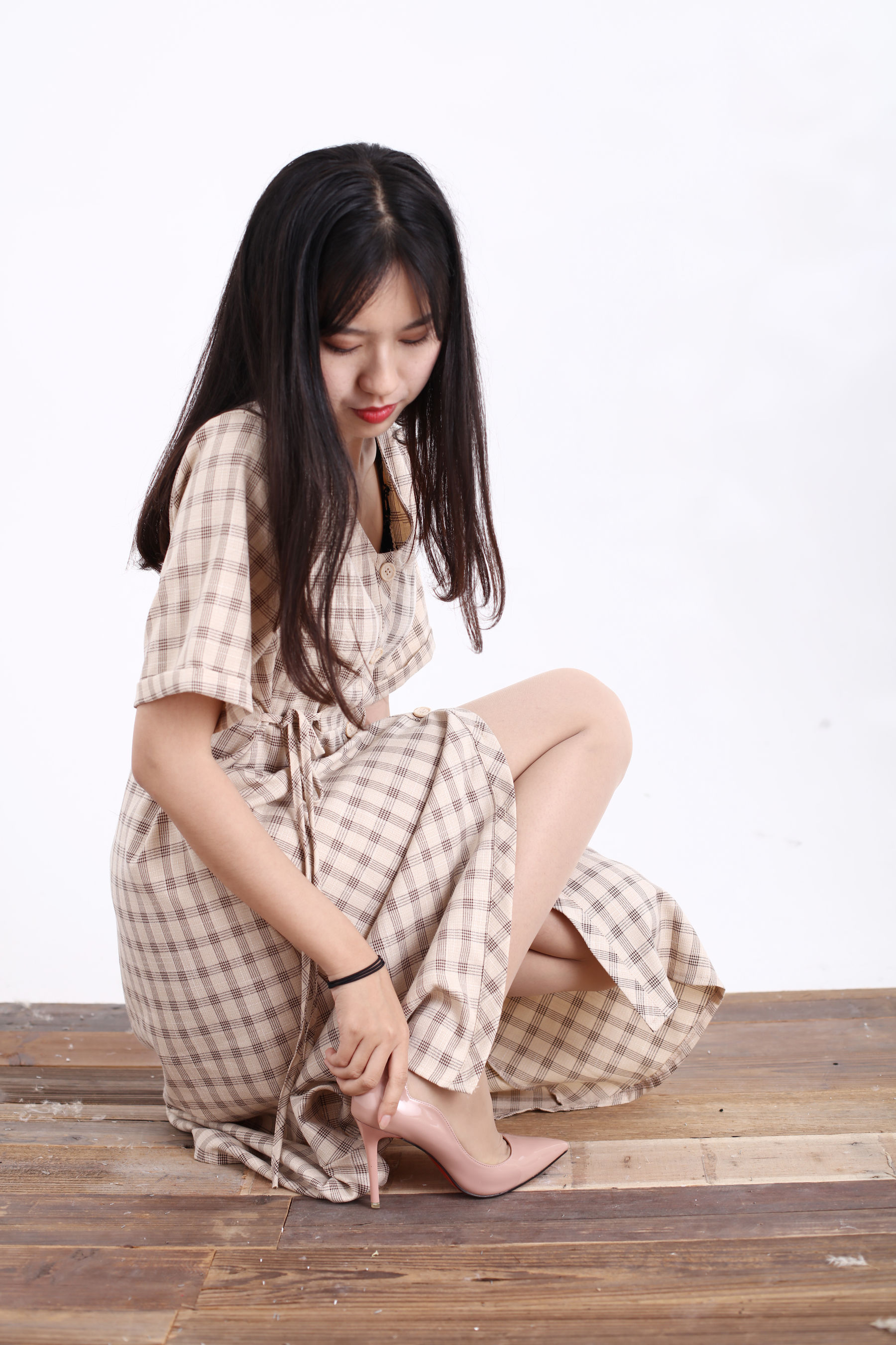 [奈丝] NO.128 小橙子 80年代的复古衬衫裙  第3张