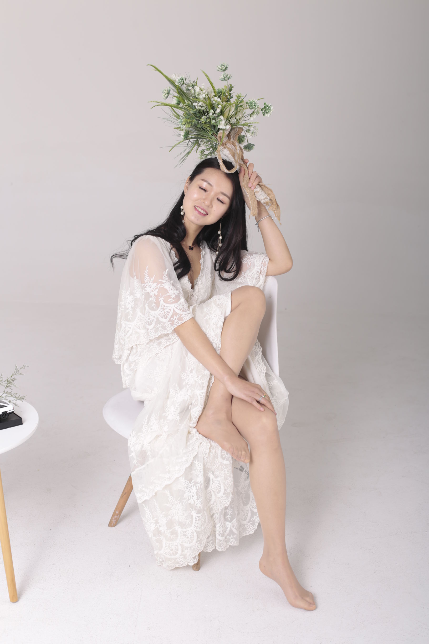 [奈丝] NO.112 小敏 自带仙气的蕾丝裙  第9张