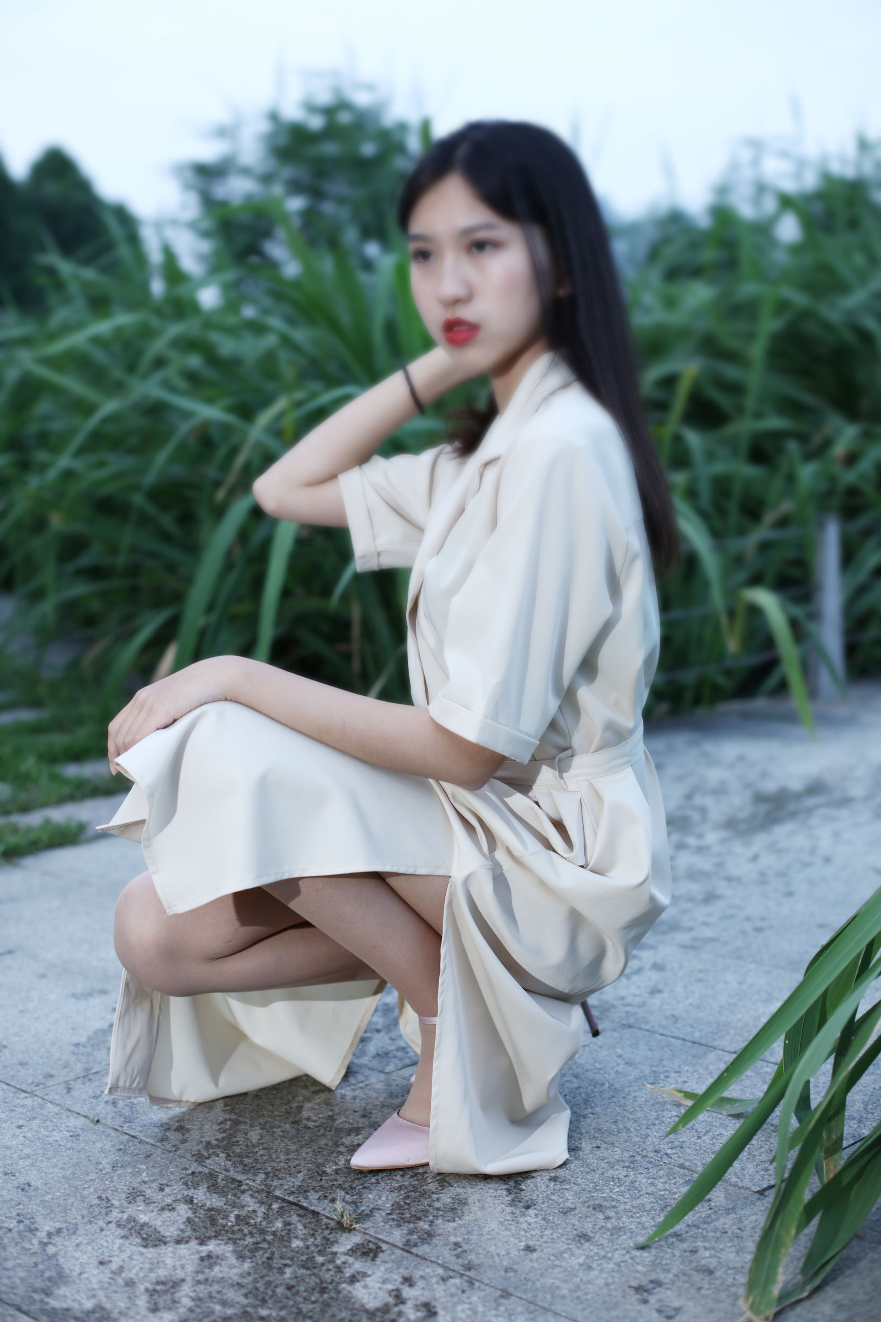 [奈丝] NO.131 小橙子 户外躺拍  第6张